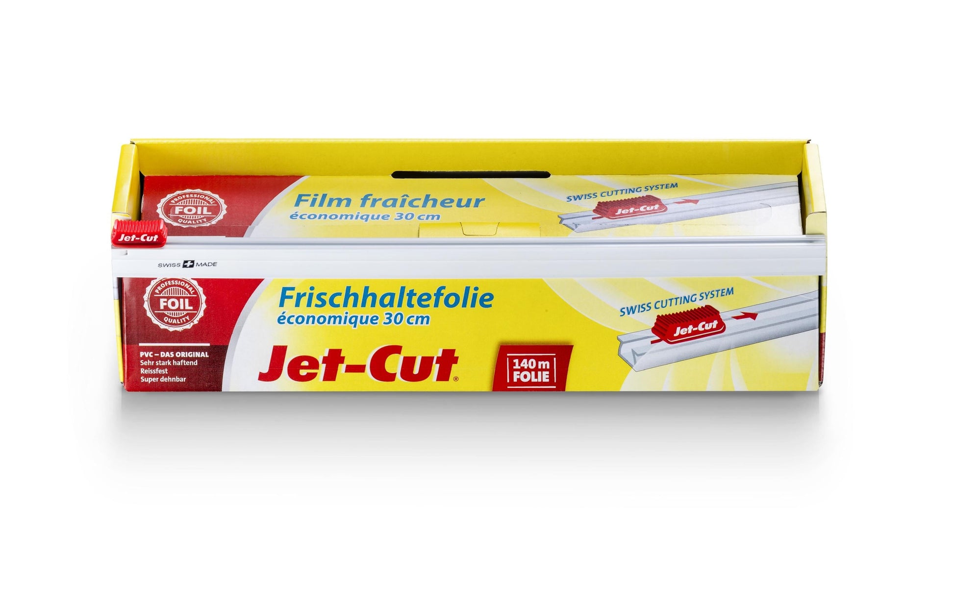 Jet-cut Frischhaltefolie 30 cm × 140 m, Polyvinylchlorid (PVC), transparent