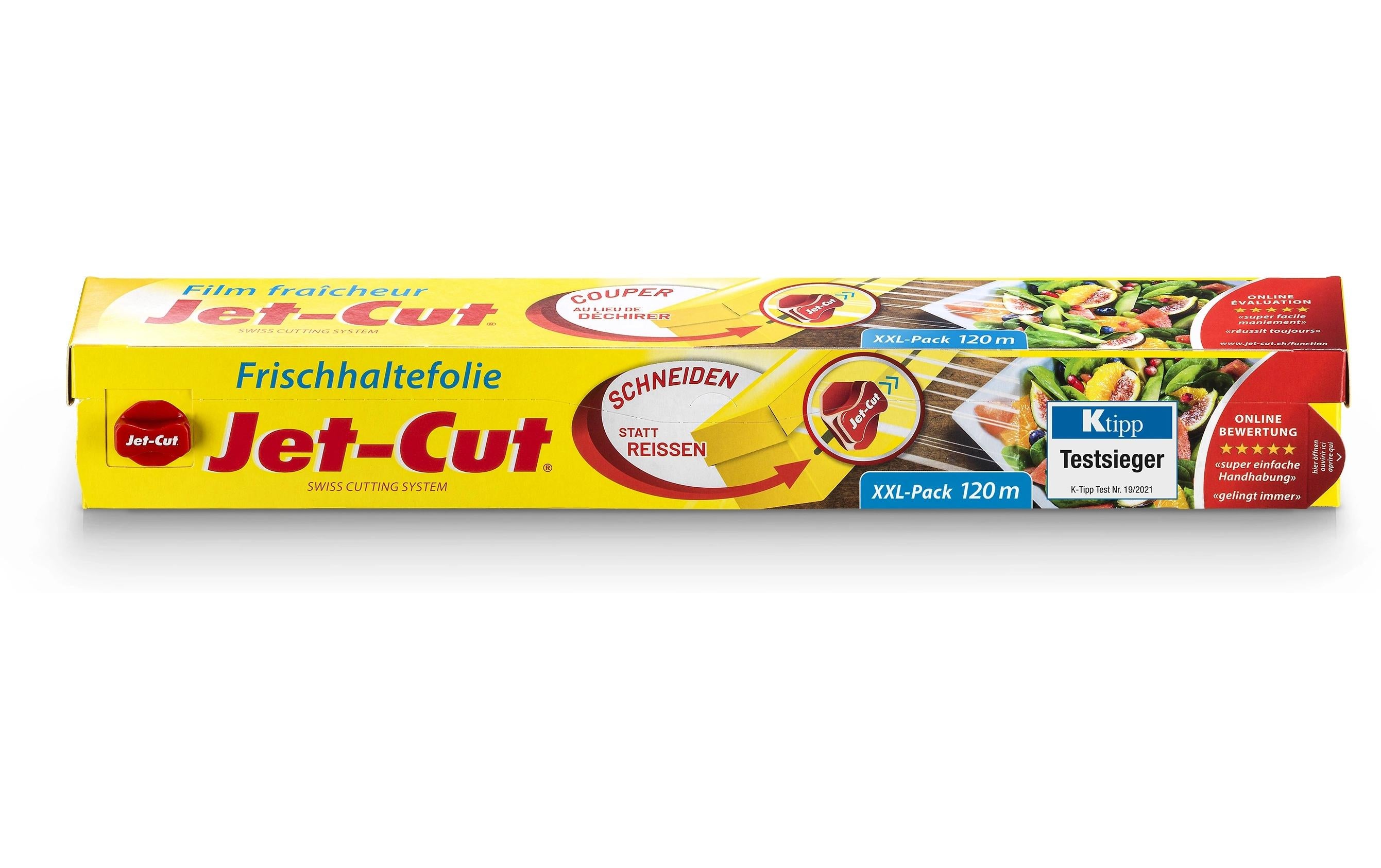 Jet-cut Frischhaltefolie 5,5 × 36 cm, Polyvinylchlorid (PVC), Transparent