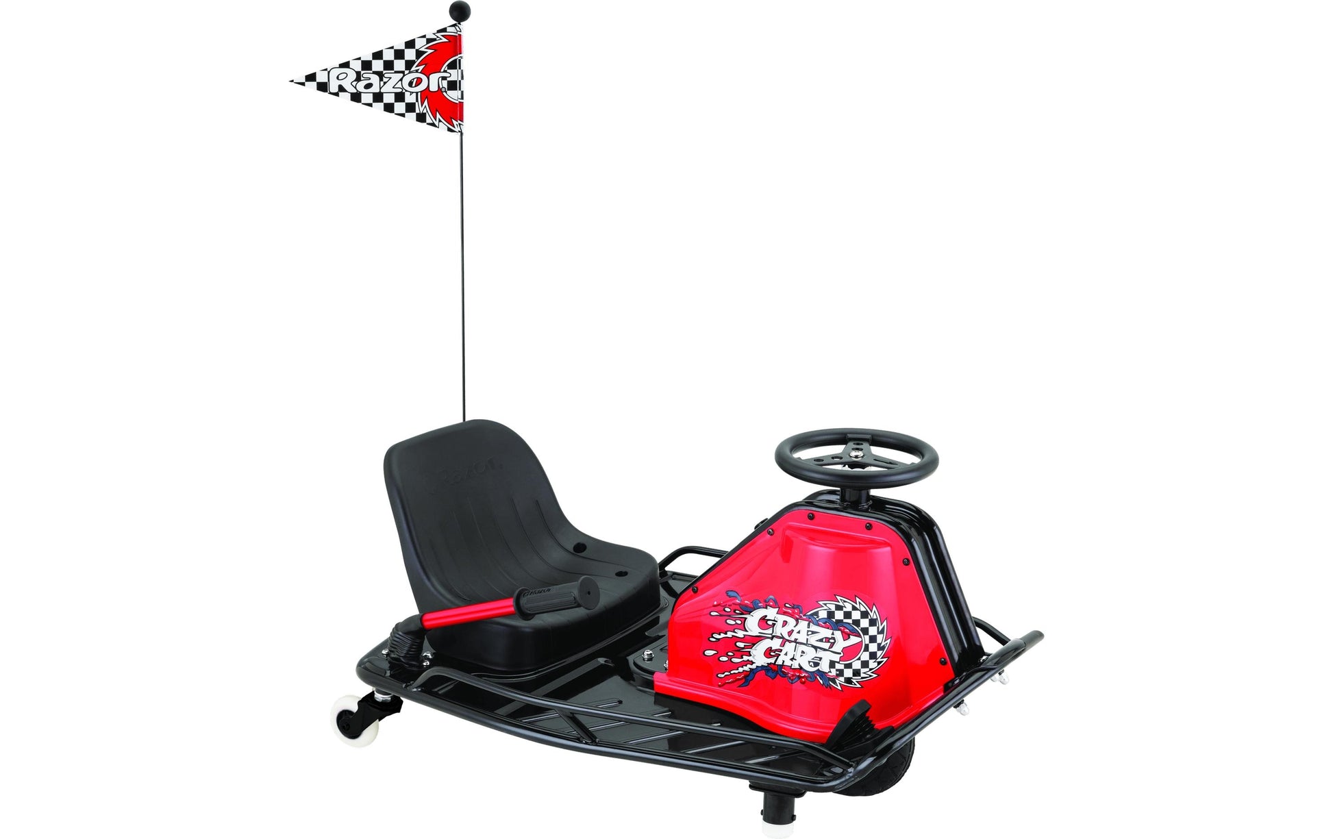 Razor Crazy Cart – 19 km/h, 8 km Reichweite – 64 × 48 cm – 63 kg Belastbarkeit – ab 14 Jahren – schwarz
