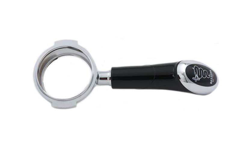 Bezzera Bodenloser Siebträger mit Logo – Messing, Schwarz