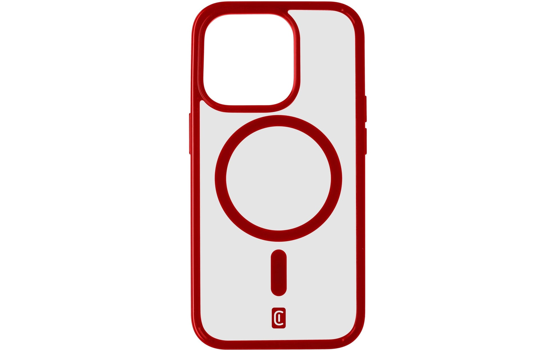 Cellularline Backcover – für Apple iPhone 15 Pro – MagSafe, Kunststoff, Rot