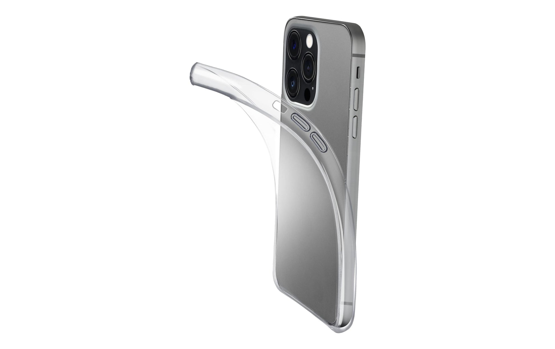 Cellularline Fine Backcover – für Apple iPhone 15 Pro Max – MagSafe, Gummi, Transparent