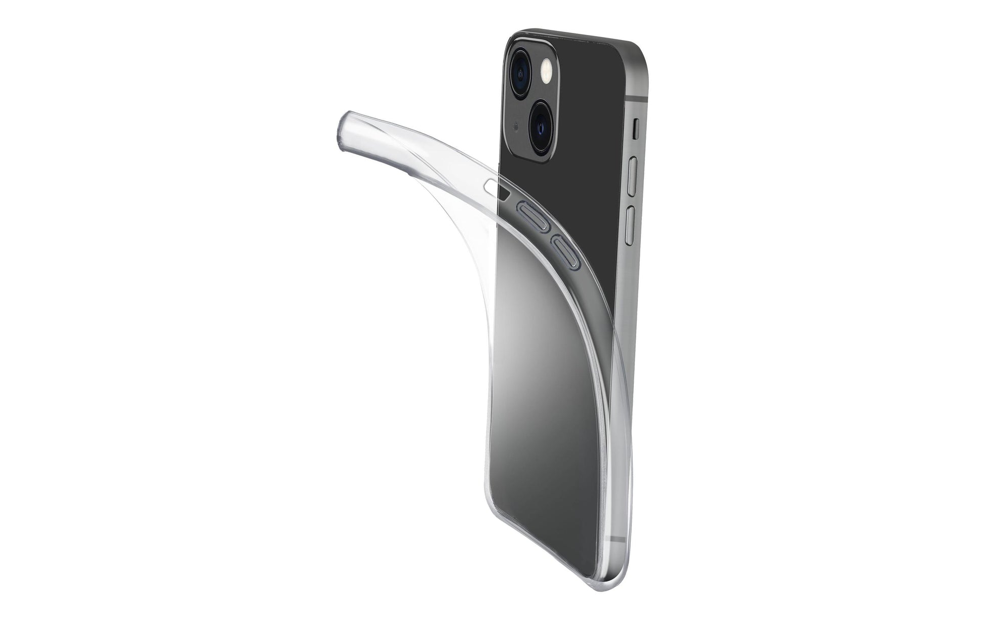 Cellularline Backcover – für Apple iPhone 15 Plus – transparent – Gummi – MagSafe-kompatibel, stossfest