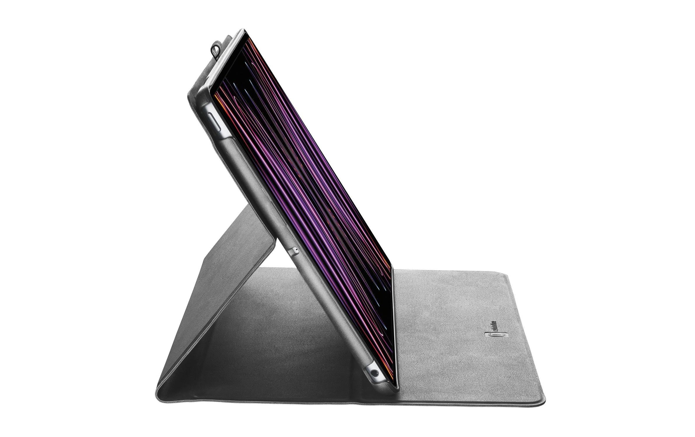 Cellularline Tablet- & Notebook-Tasche – für iPad Pro 11" (2024), Stoßschutz, Kunstleder, Schwarz