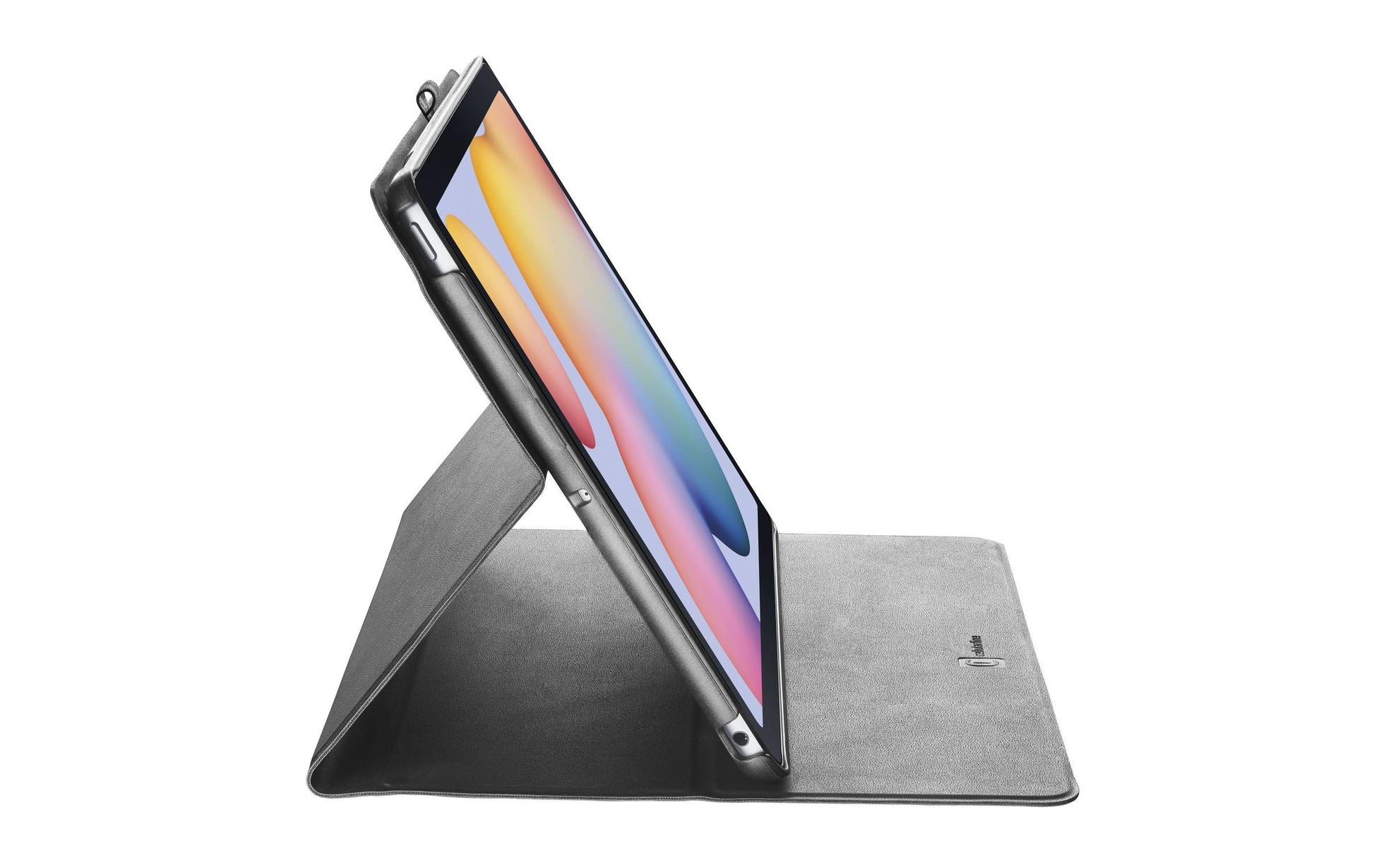 Cellularline Stand Case Tab Notebook-Schutzhülle – für Galaxy Tab S6 Lite, Stoßschutz, Kunstleder, Schwarz