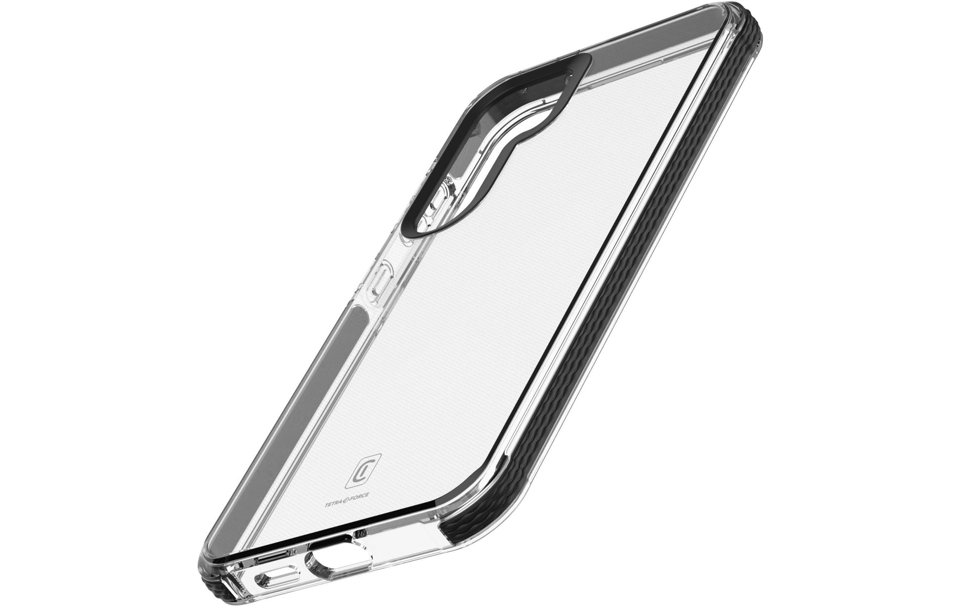 Cellularline Tetra Backcover – für Samsung Galaxy S25, Kunststoff, Transparent, antibakteriell, kabelloses Laden