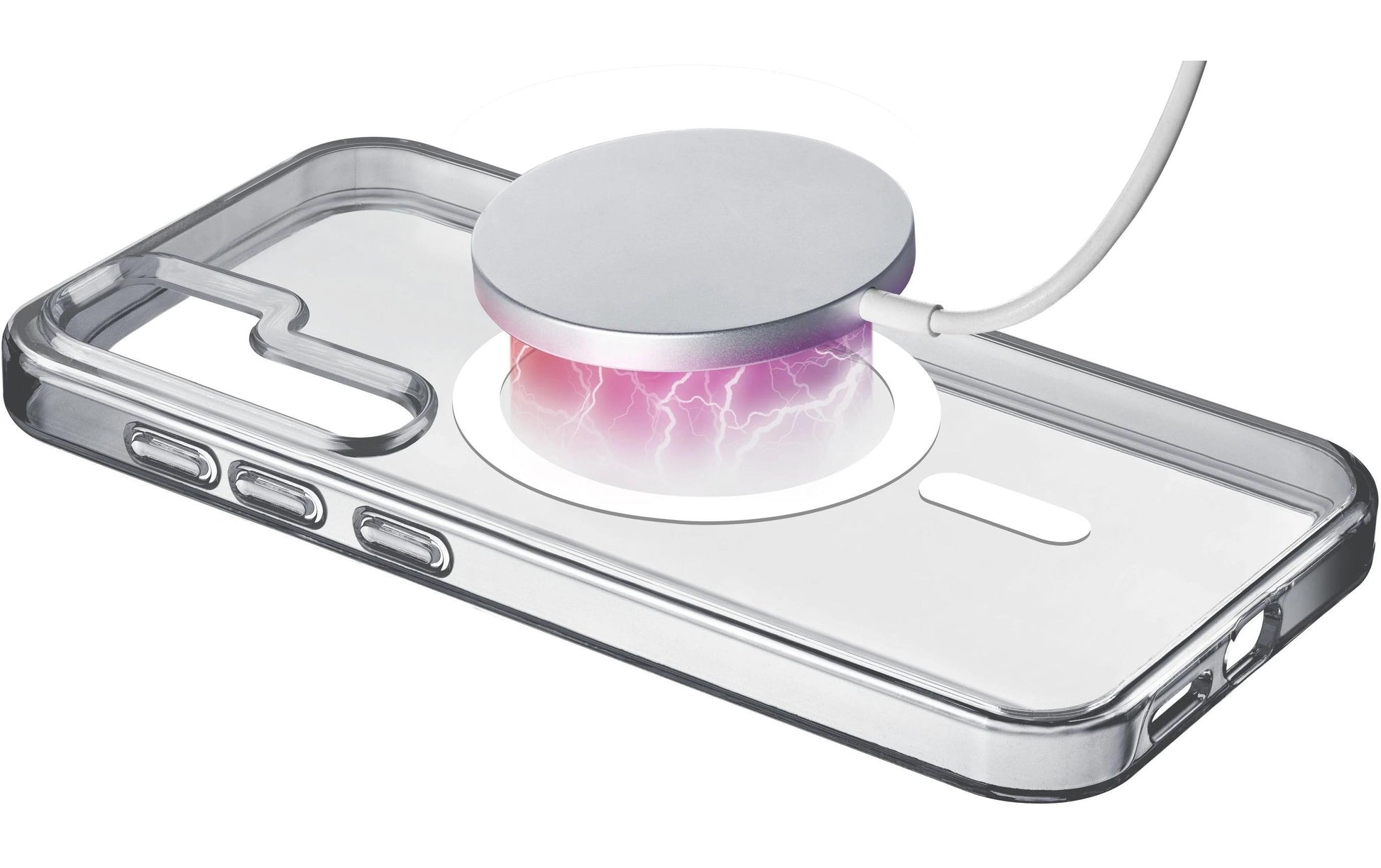Cellularline Gloss Mag – Backcover – für Samsung Galaxy S25+ – MagSafe, Kunststoff, Transparent