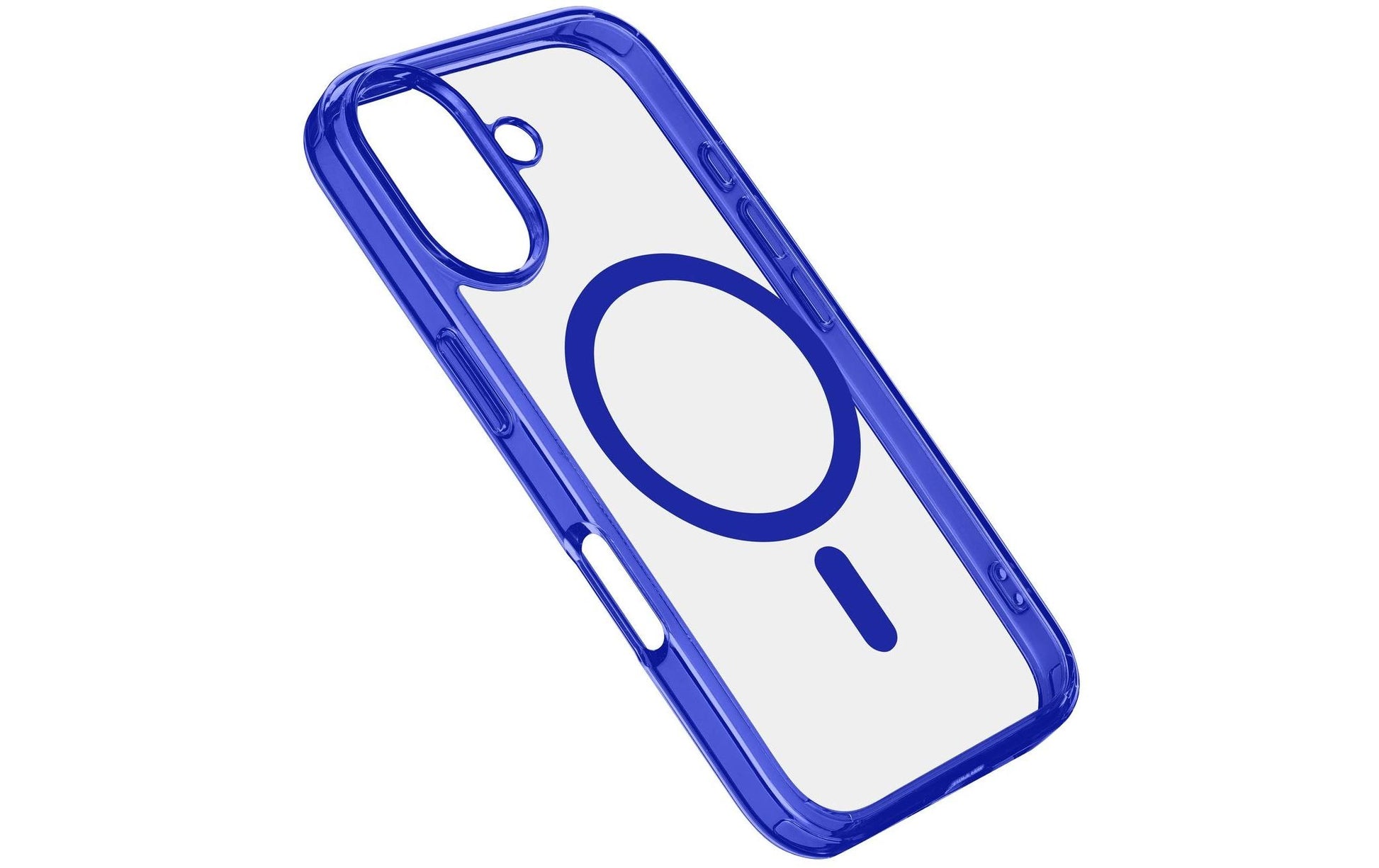 Cellularline Backcover Iconic – für Apple iPhone 16 – blau – MagSafe-kompatibel, stossfest