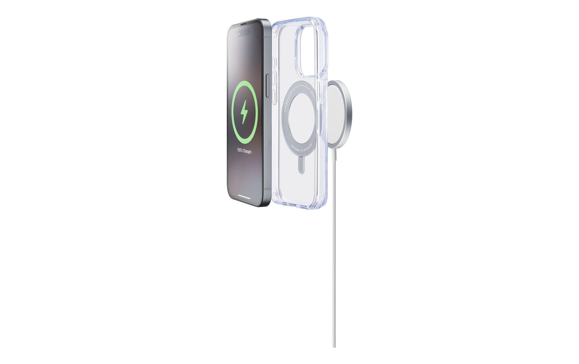 Cellularline Backcover – für Apple iPhone 16 Pro – transparent, MagSafe-kompatibel