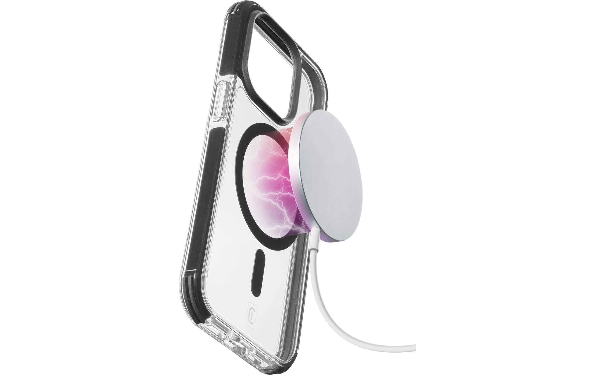 Cellularline Strong Guard Backcover – für Apple iPhone 15, MagSafe, Kunststoff, Schwarz, antibakteriell