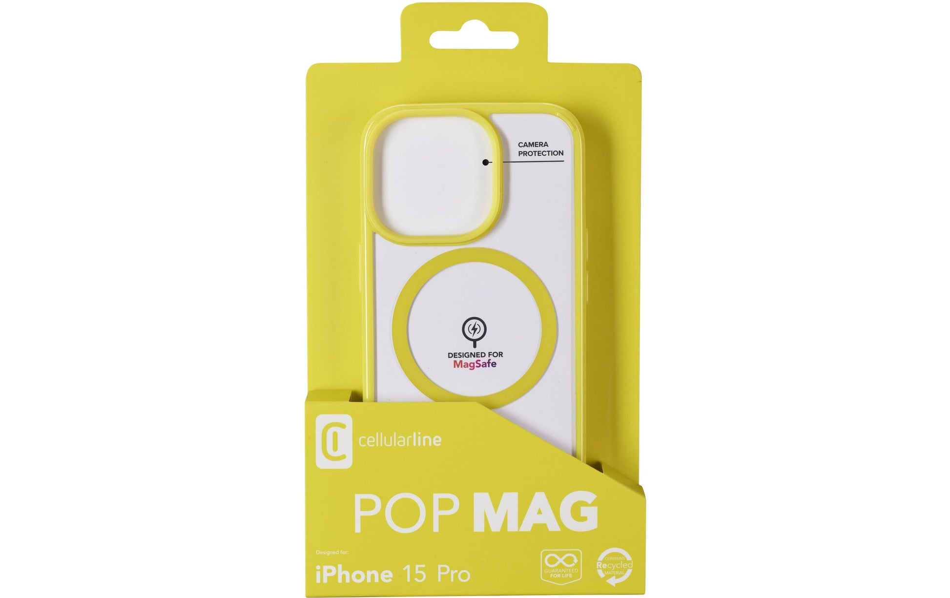 Cellularline Backcover – für Apple iPhone 15 Pro – grün – MagSafe-kompatibel