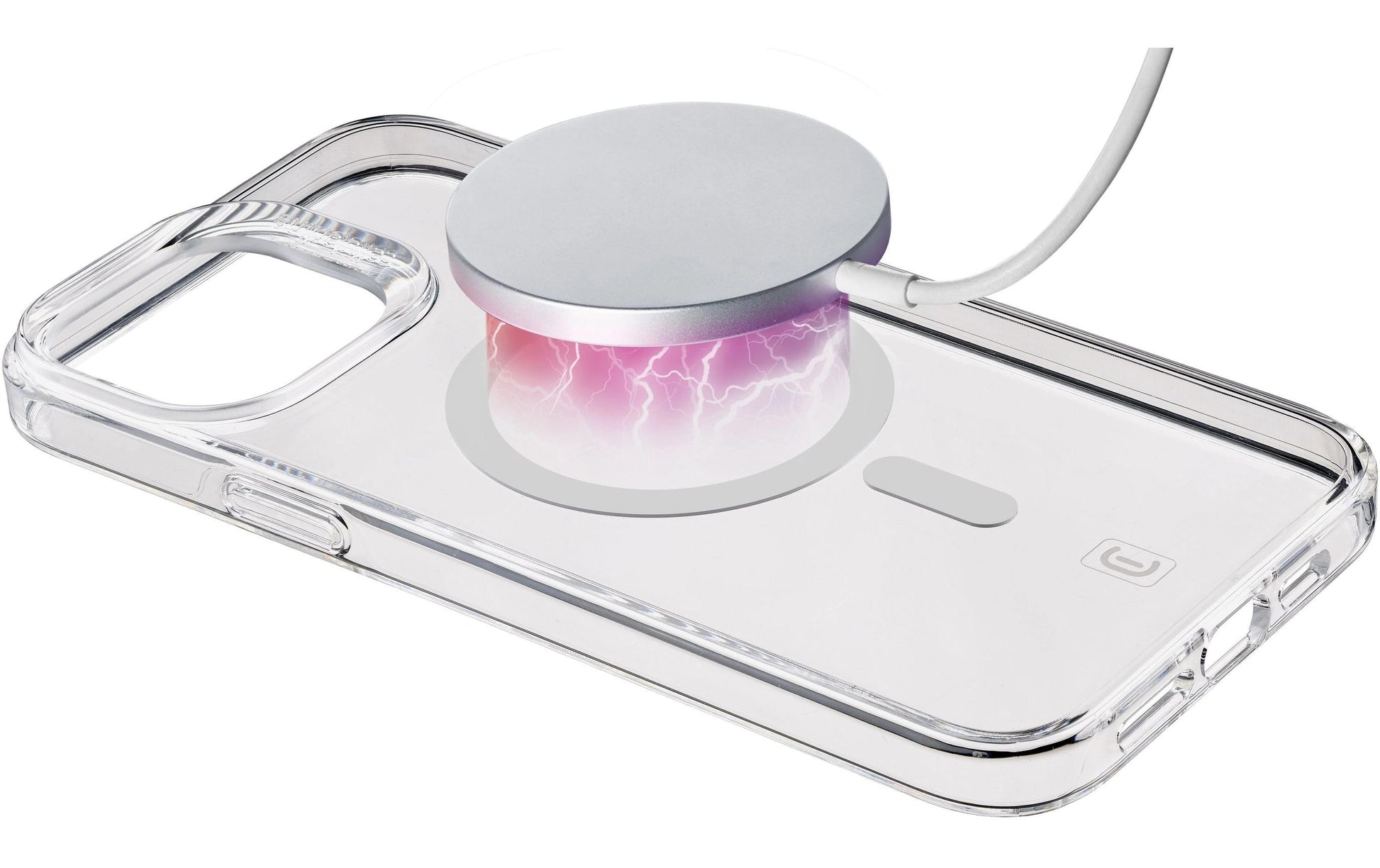 Cellularline Gloss Backcover für Apple iPhone 15 Pro Max mit MagSafe, Kunststoff, Transparent