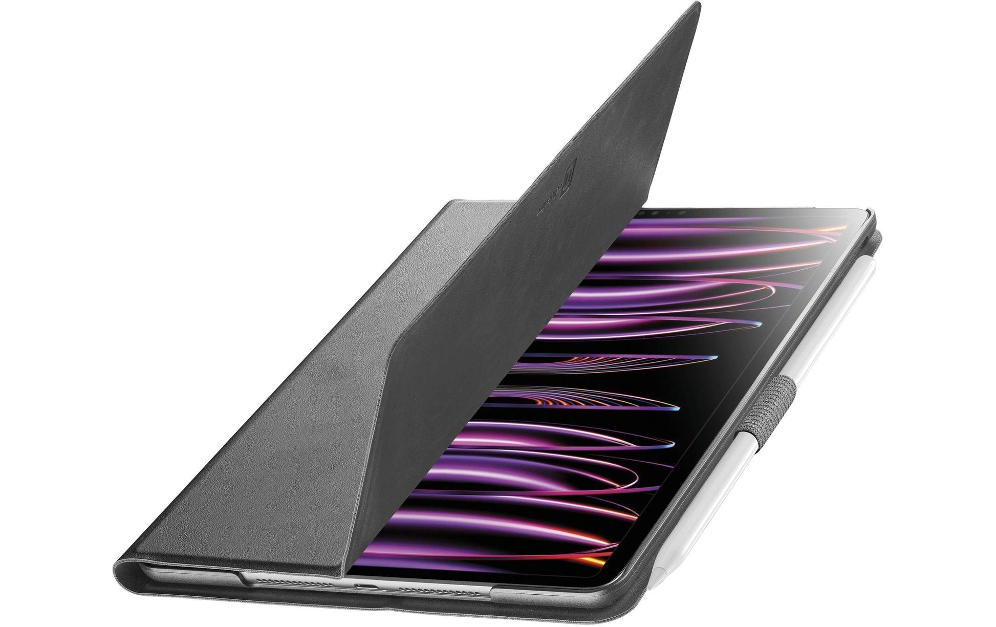 Cellularline Tablet- & Notebook-Tasche – für iPad Pro 11" (2024), Stoßschutz, Kunstleder, Schwarz