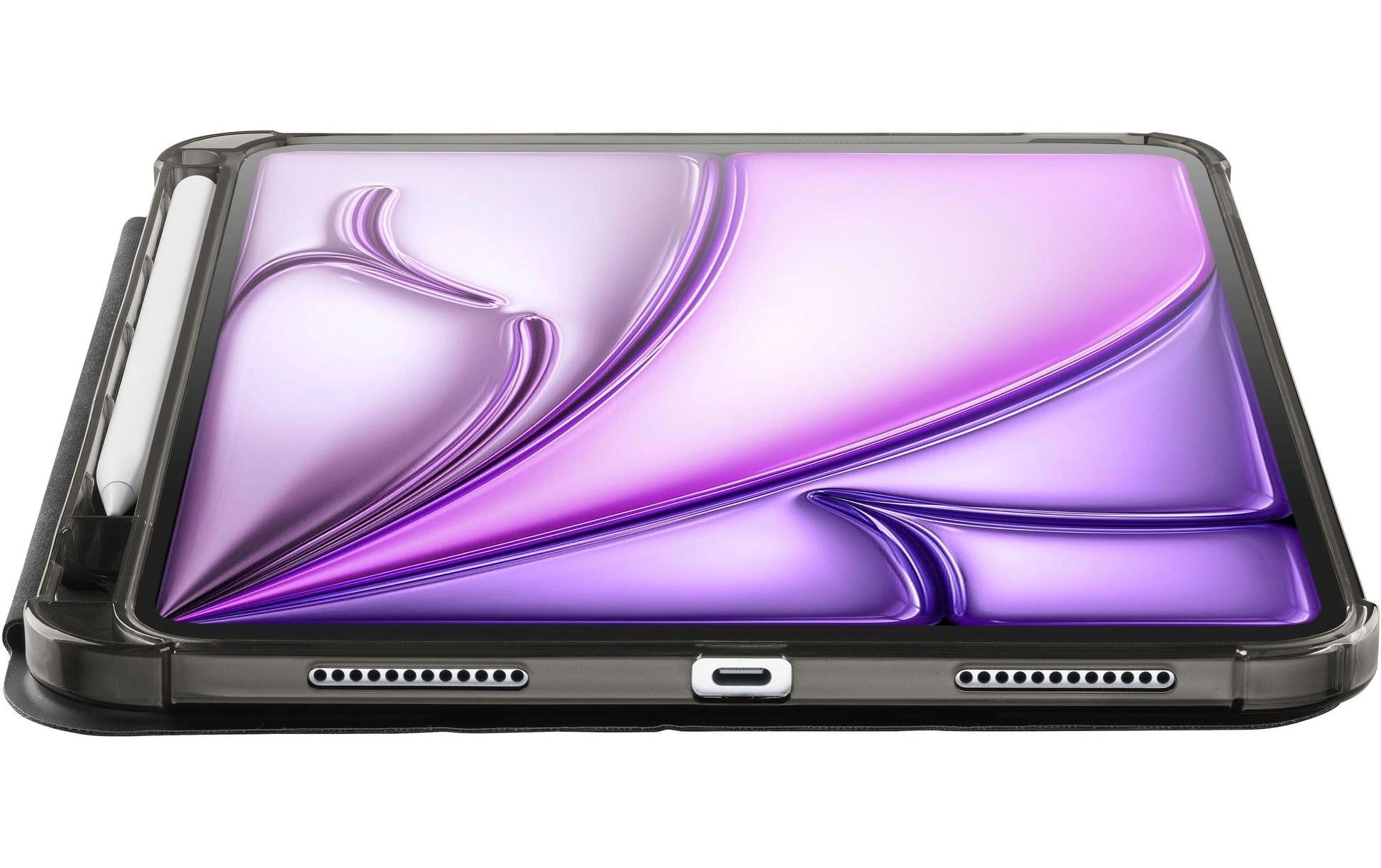 Cellularline Case iPad Notebook-Schutzhülle – für Tablets bis 11", Stoßschutz, Standfuss, Kunstleder, Schwarz