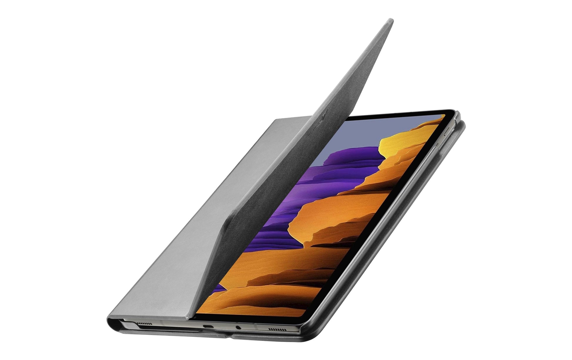 Cellularline Notebook-Schutzhülle – für Galaxy Tab S8, 11", Kunstleder, Schwarz