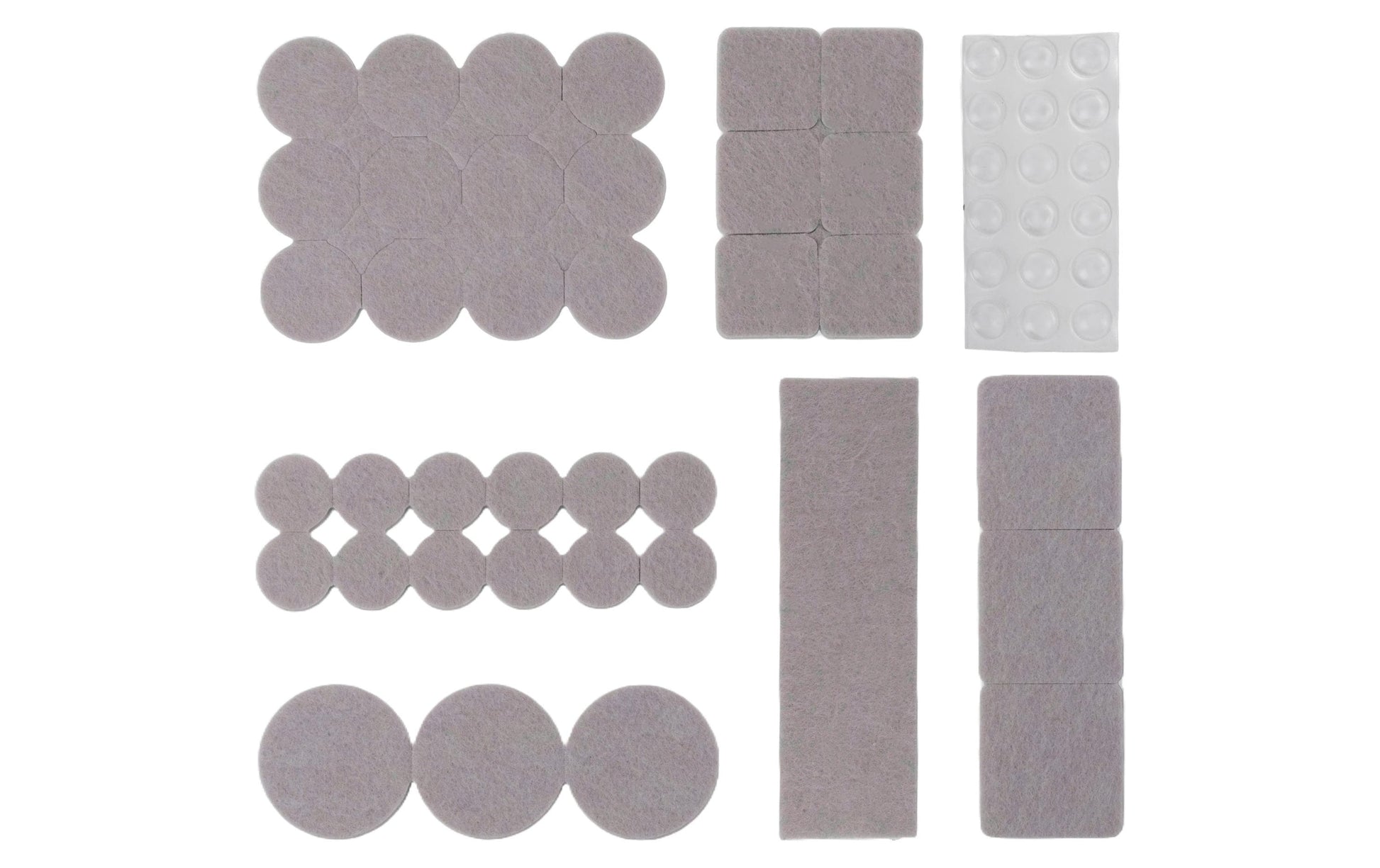 Struct Filzgleiter, beige, Filz/PVC, selbstklebend, 258 Stk.