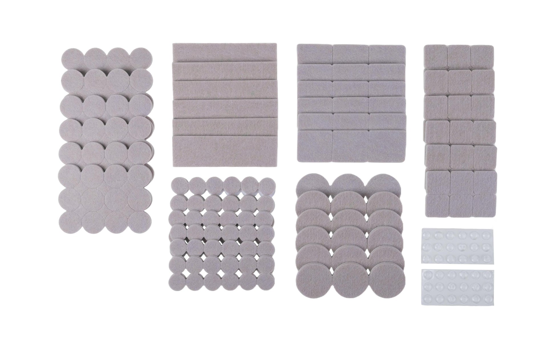 Struct Filzgleiter, beige, Filz/PVC, selbstklebend, 258 Stk.