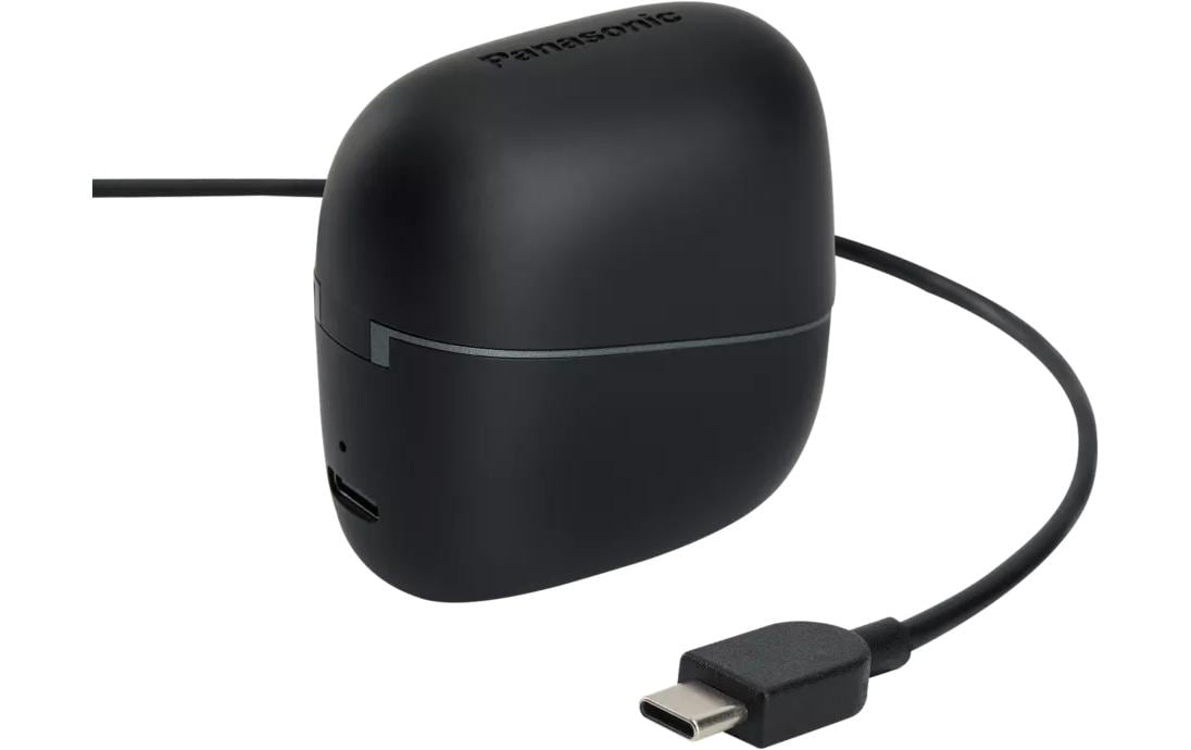 Panasonic RB-F10 – Headset, Ohrbügel – Bluetooth 5.4, USB-C-Ladeanschluss, Anrufmanagement – Schwarz – bis 25