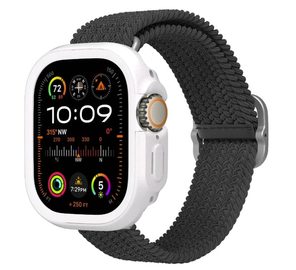 RhinoShield Thermoplastisches Elastomer (TPE), Weiss, für Apple Watch Ultra 3 49 mm