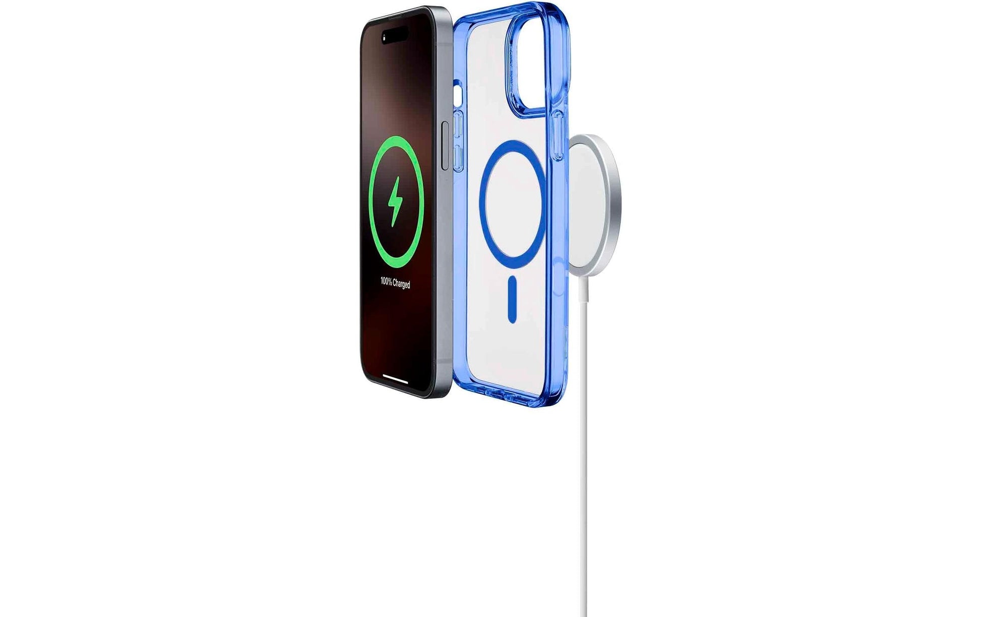 Cellularline Iconic – Backcover – für Apple iPhone 16 Pro, MagSafe, Kunststoff, Blau