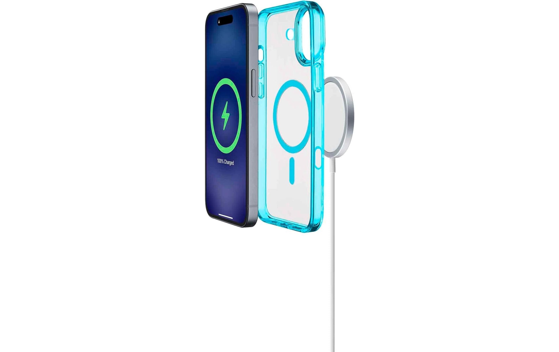 Cellularline Backcover – für Apple iPhone 16 Plus – hellblau – MagSafe-kompatibel
