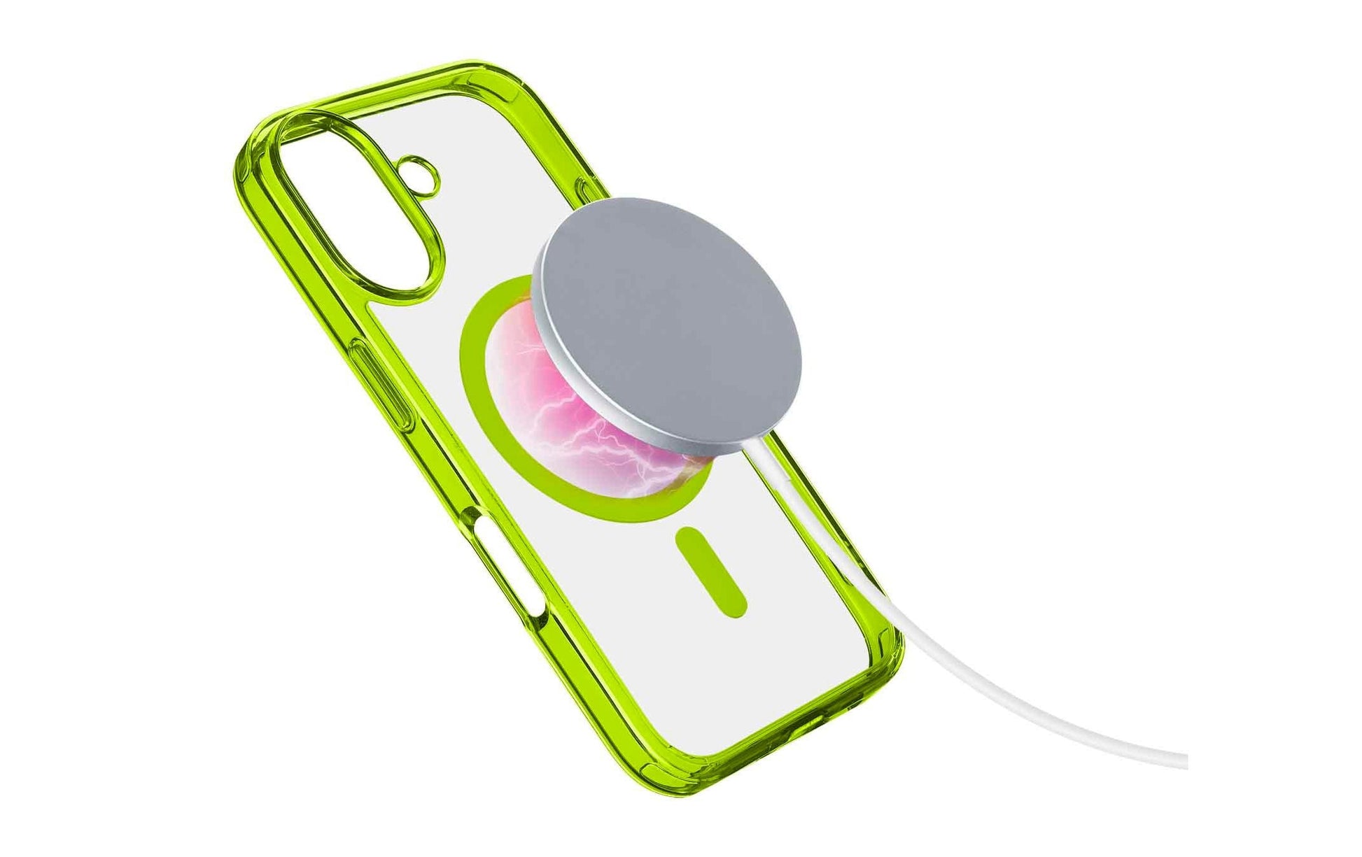 Cellularline Backcover Iconic – für Apple iPhone 16 Plus – grün – MagSafe kompatibel