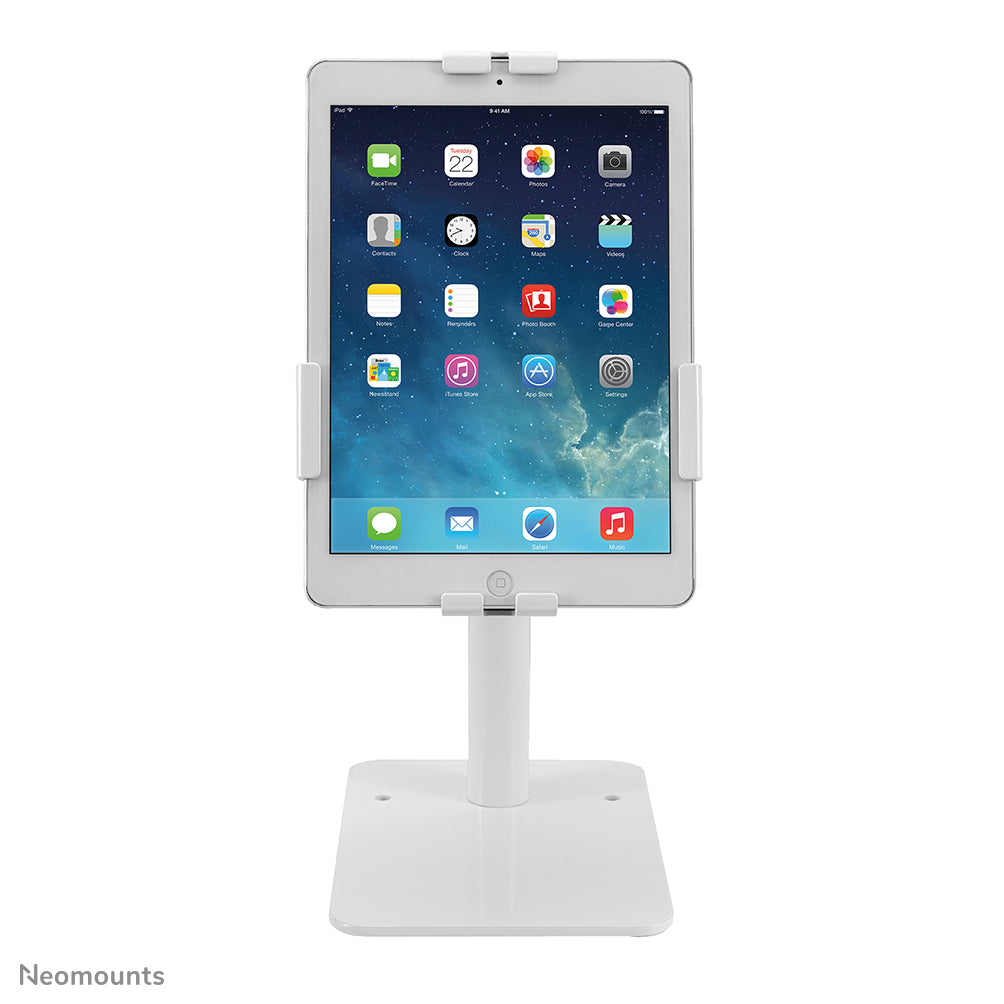Neomounts Tablet-Tischhalterung – 7,9–11", abschliessbar – Weiss