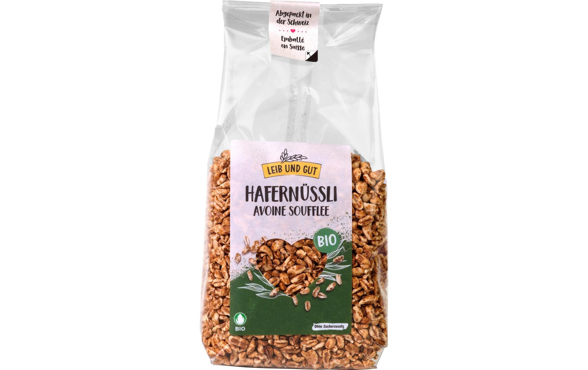 Leib und Gut Hafer gepufft – Bio – 130 g