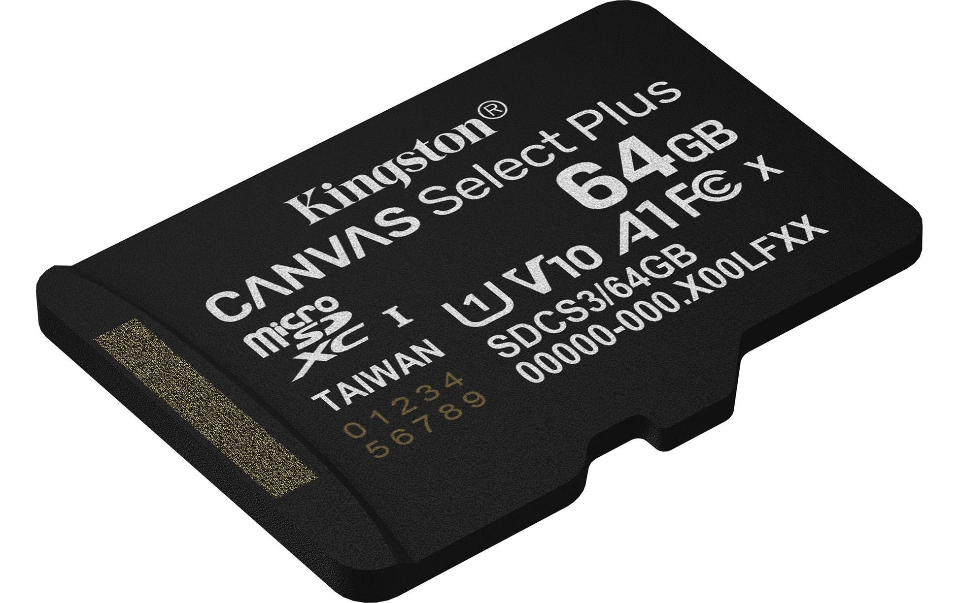 Kingston Technology Kingston Canvas Select+ Gen3 Speichergerät – 64 GB, microSDXC, A1 ohne Adapter