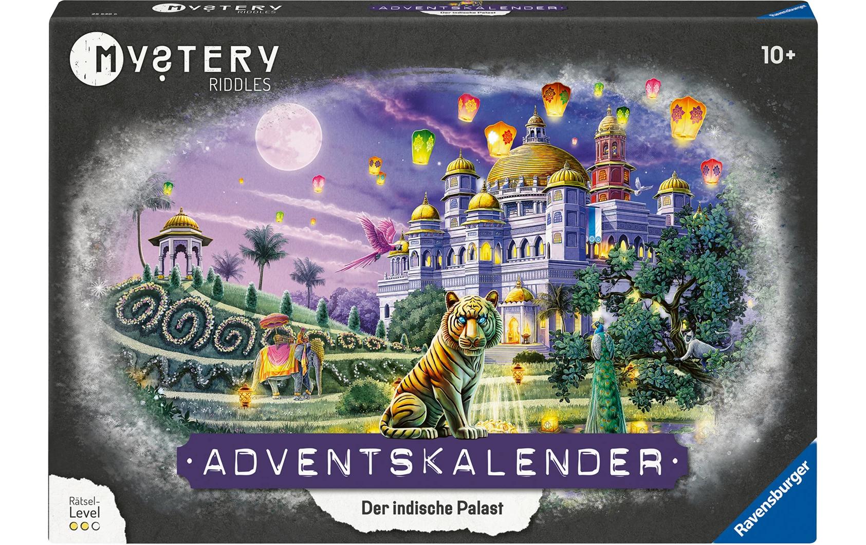 Ravensburger Adventskalender Der indische Palast – 50 × 34 × 5 cm, mit Rätseln