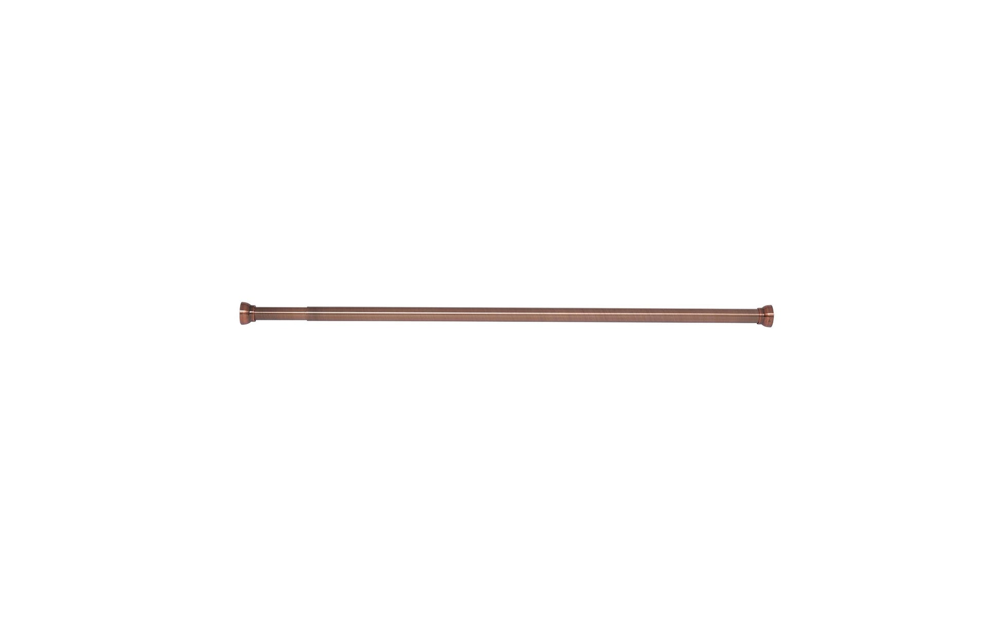 Spirella Duschvorhangstange Kreta – 75–125 cm, Aluminium, Wandmontiert, Ohne Bohren, Kupfer
