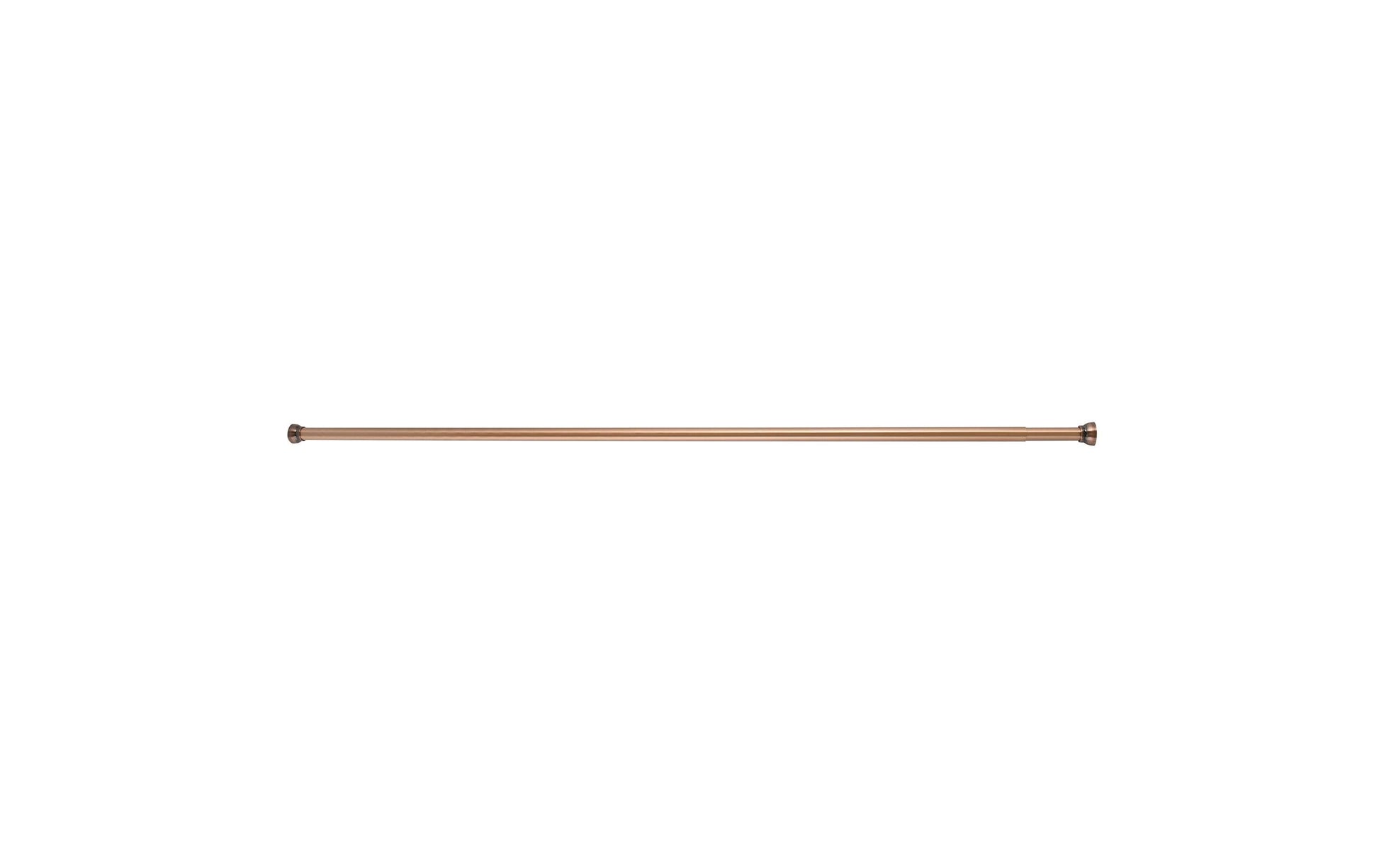 Spirella Duschvorhangstange Kreta – 125–220 cm, Aluminium, Wandmontiert, Kupfer