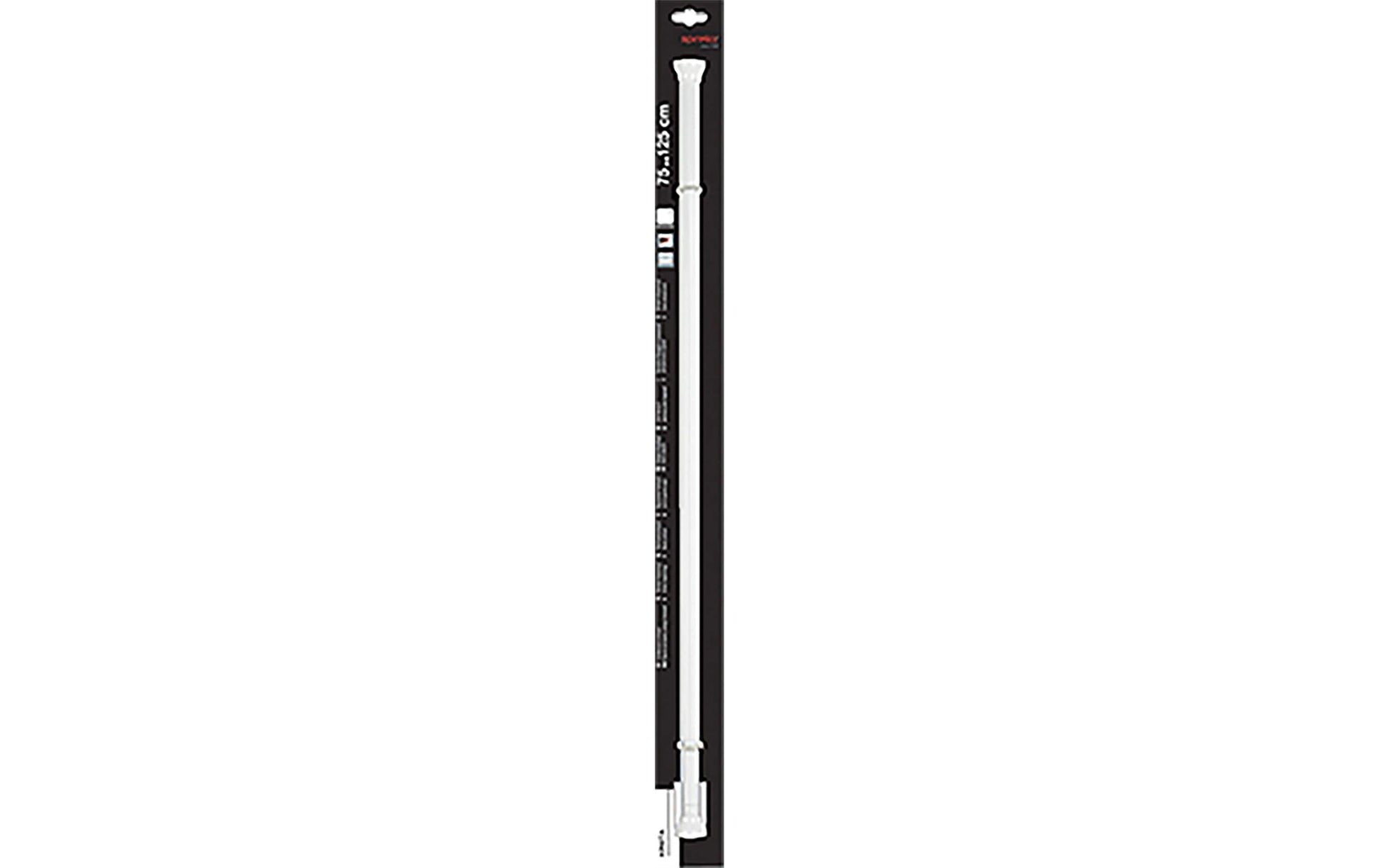 Spirella Handtuchhalter (Wand) Kreta – 75–125 cm, Aluminium, ohne Bohren, Weiss