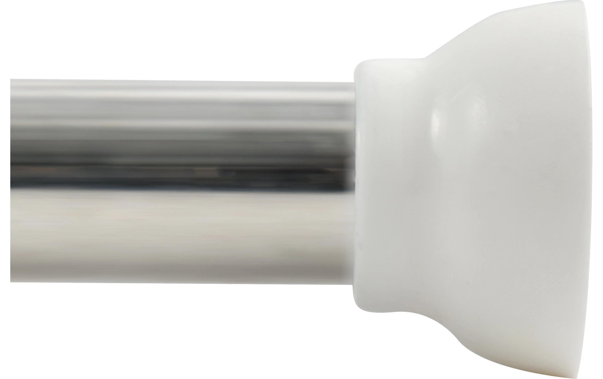 Spirella Duschvorhangstange Kreta – 125–220 cm, Aluminium/Metall, ohne Bohren, Silber