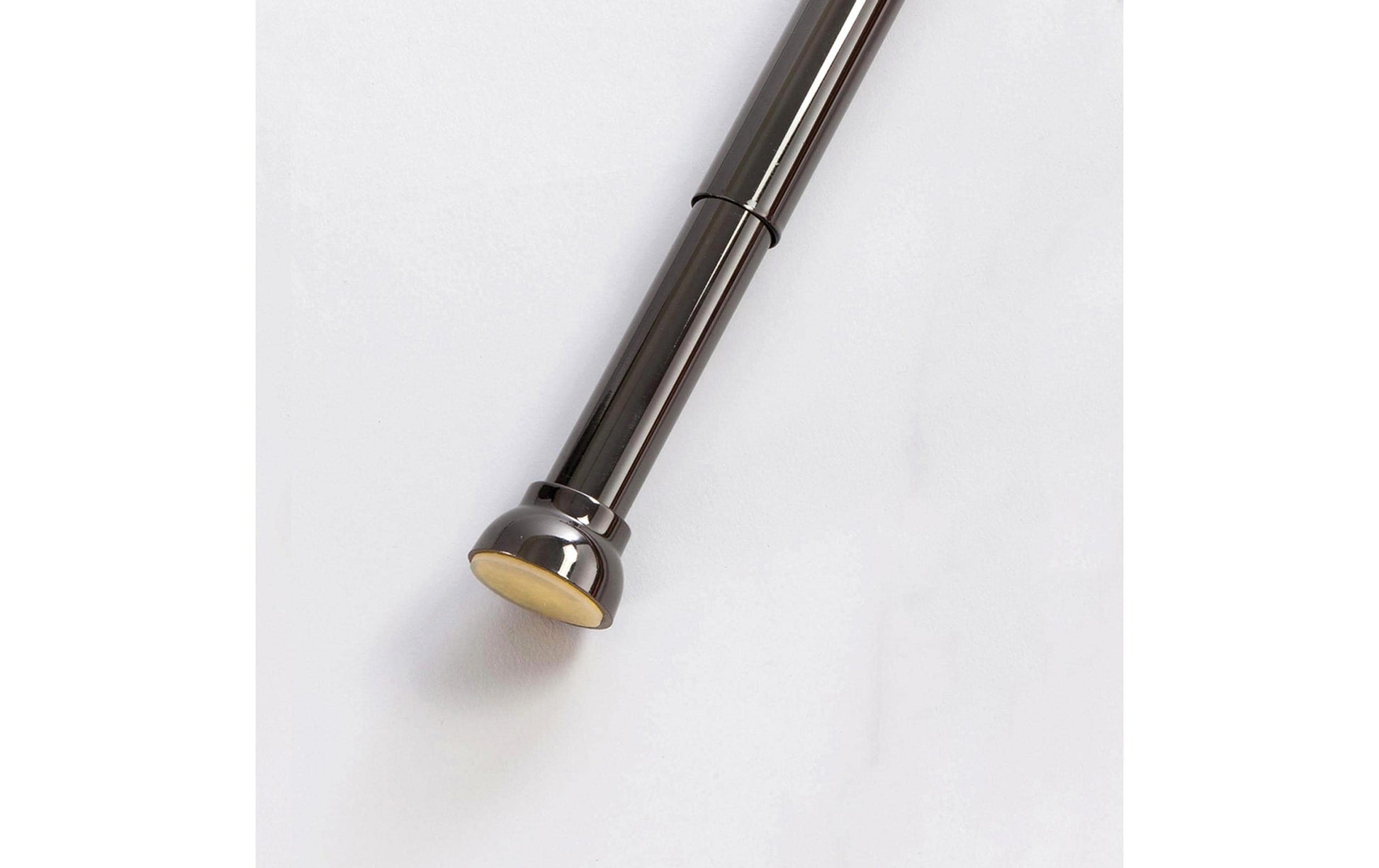 Spirella Duschvorhangstange Kreta – 125–220 cm, Aluminium, ohne Bohren, Schwarz