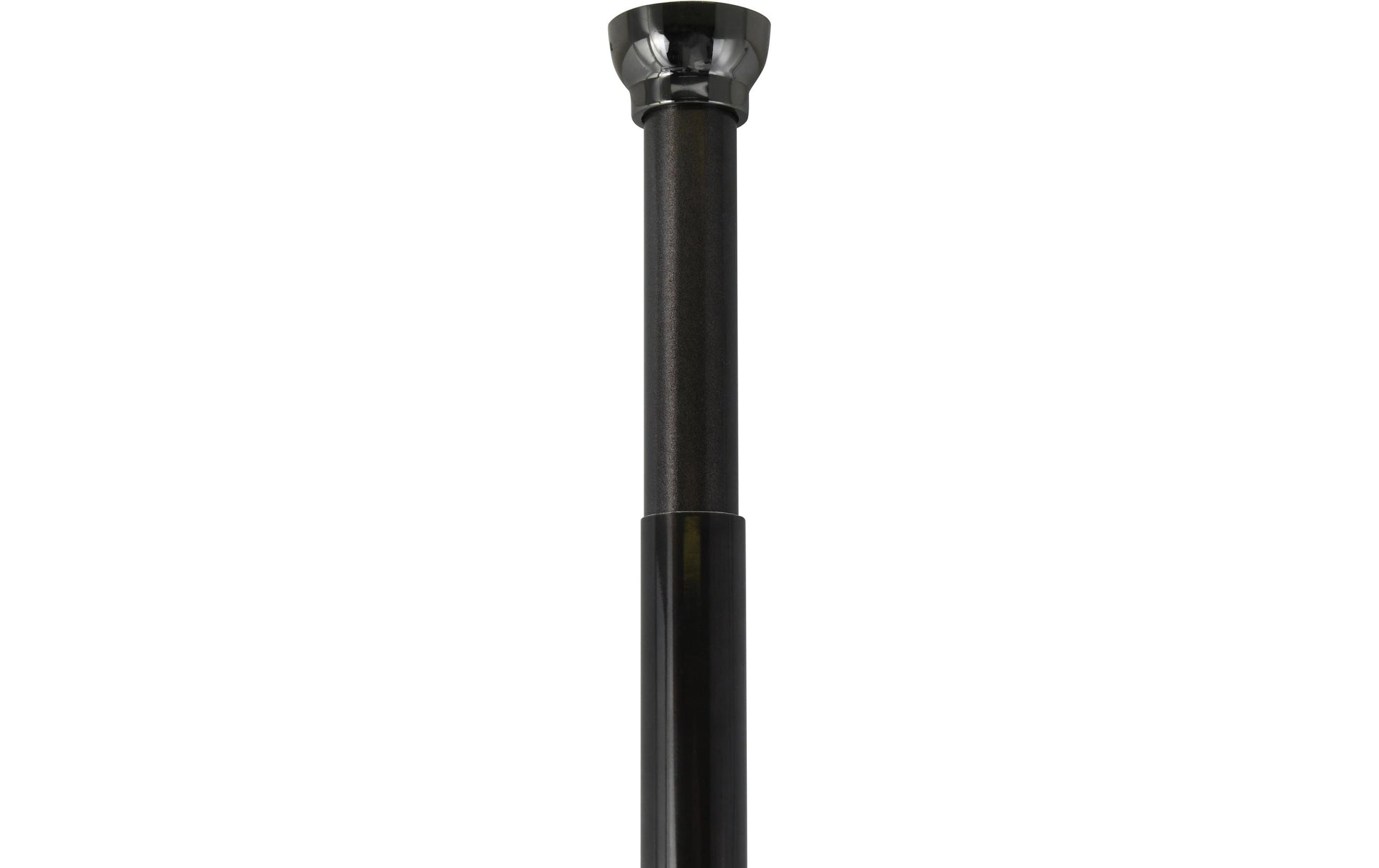 Spirella Duschvorhangstange Kreta – 125–220 cm, Aluminium, ohne Bohren, Schwarz
