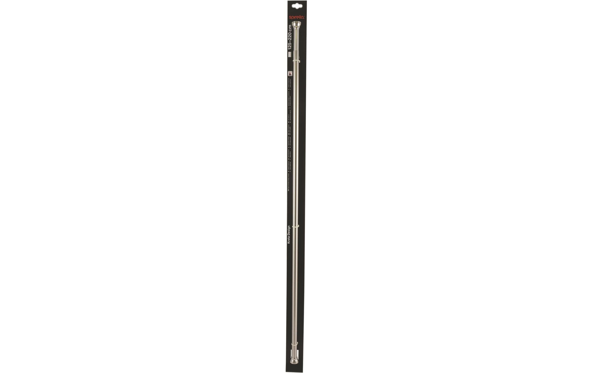 Spirella Handtuchhalter (Wand) Kreta – 125-220 cm, Aluminium gebürstet, Wandmontiert, ohne Bohren