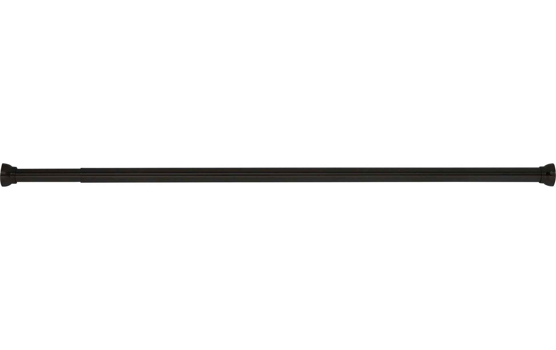 Spirella Kreta Duschstange – Klebemontage – 75–125 cm Breite – Schwarz matt – Aluminium