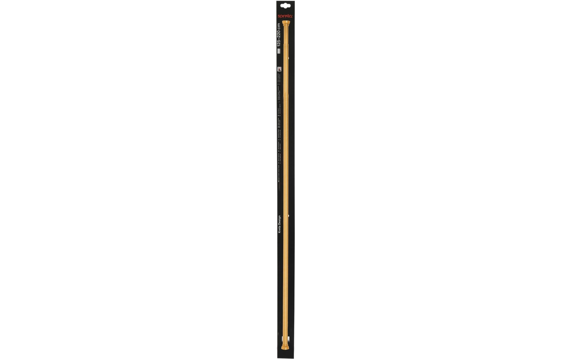 Spirella Handtuchhalter (Wand) Kreta – 125–220 cm, Aluminium, ohne Bohren, Gold