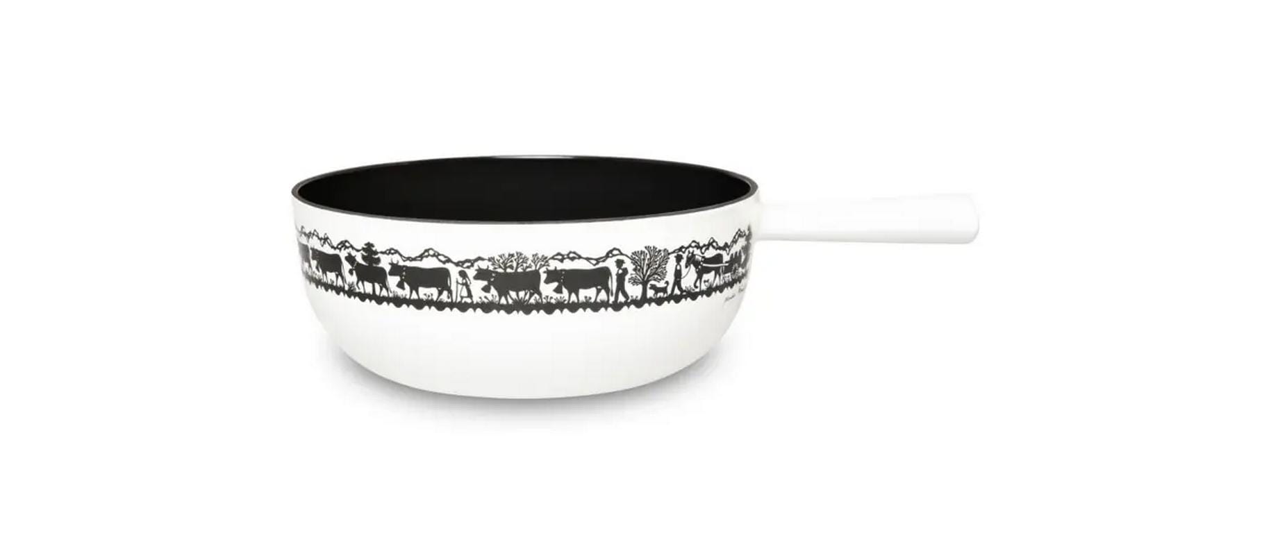 Stöckli Käsefondue-Set Sätnis 22 cm, 8-teilig, für 6 Personen – mit Pastenbrenner, Metall, für Induktion, braun