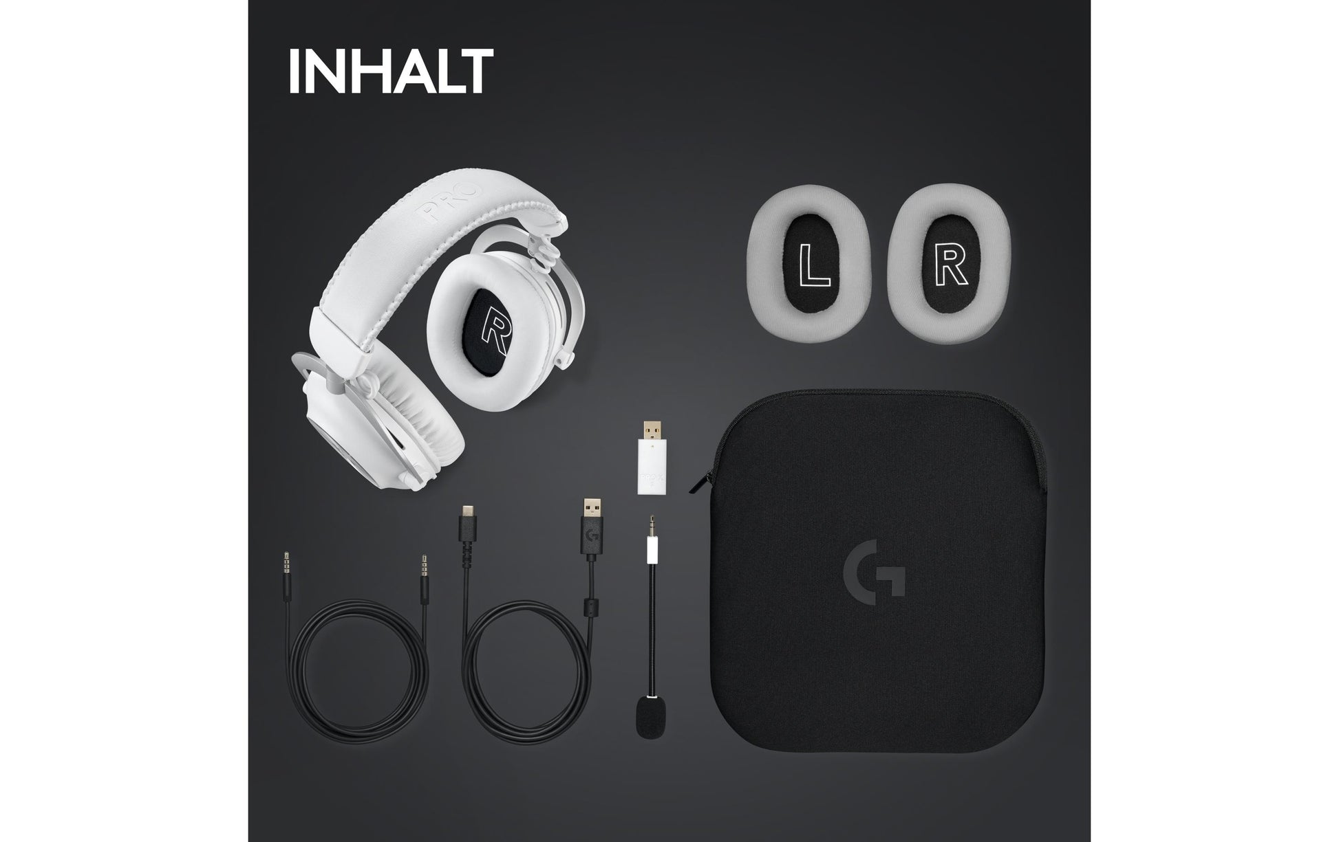 Logitech G PRO X 2 LIGHTSPEED Gaming-Headset – Over-Ear, Kabel + BT, mit USB-A-Dongle, für PS5, PS4