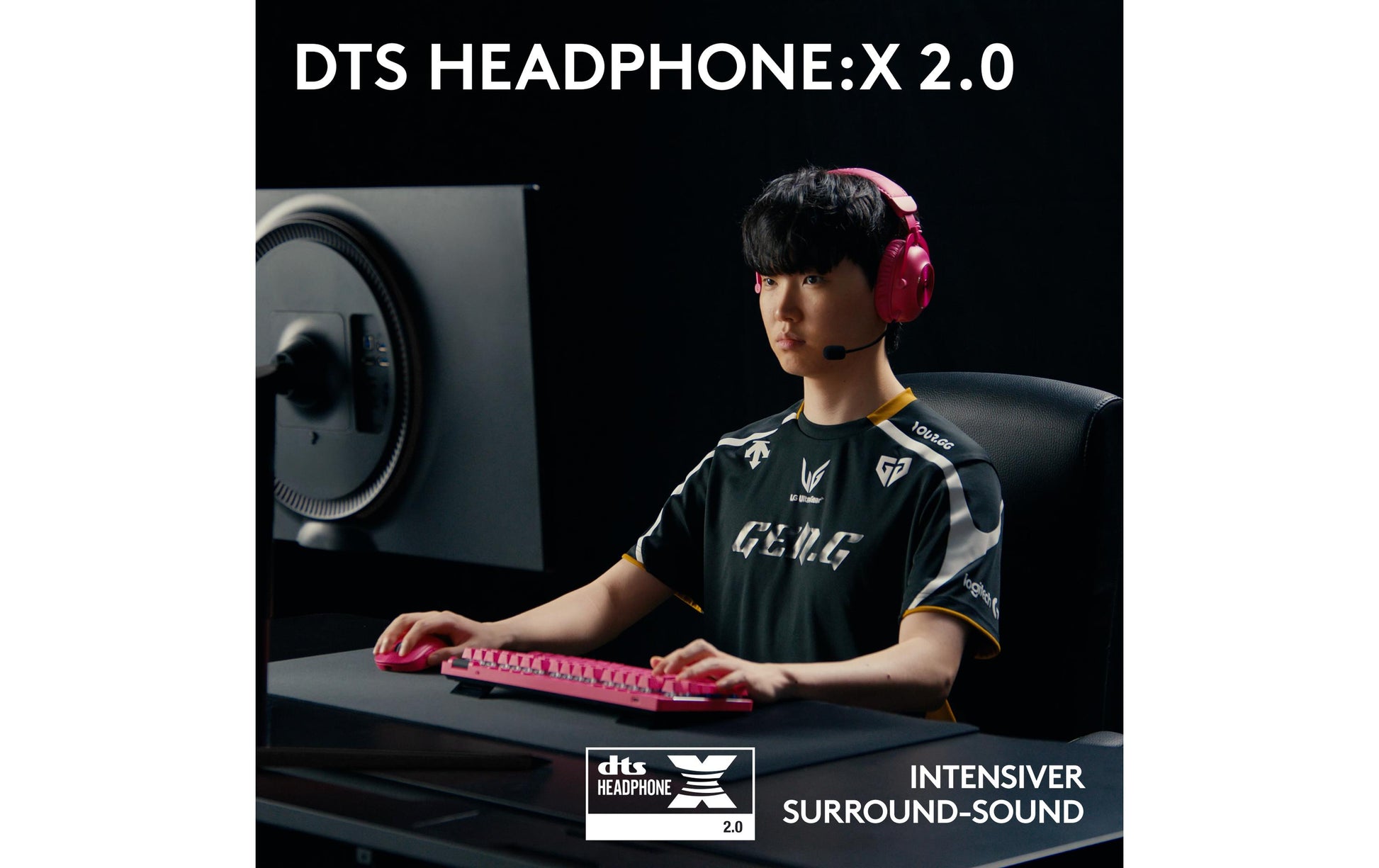 Logitech G PRO X 2 LIGHTSPEED Gaming-Headset – Over-Ear, Stereo, Kabel + BT, mit USB-A-Dongle, Magenta