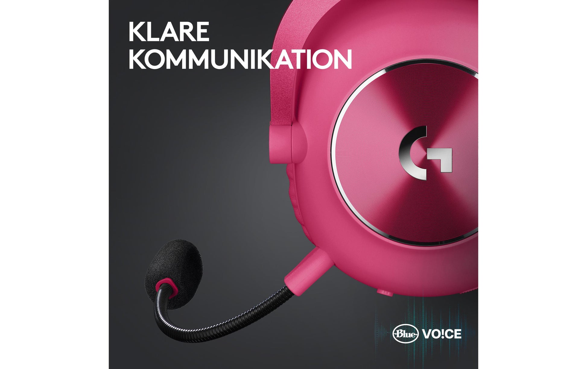 Logitech G PRO X 2 LIGHTSPEED Gaming-Headset – Over-Ear, Stereo, Kabel + BT, mit USB-A-Dongle, Magenta