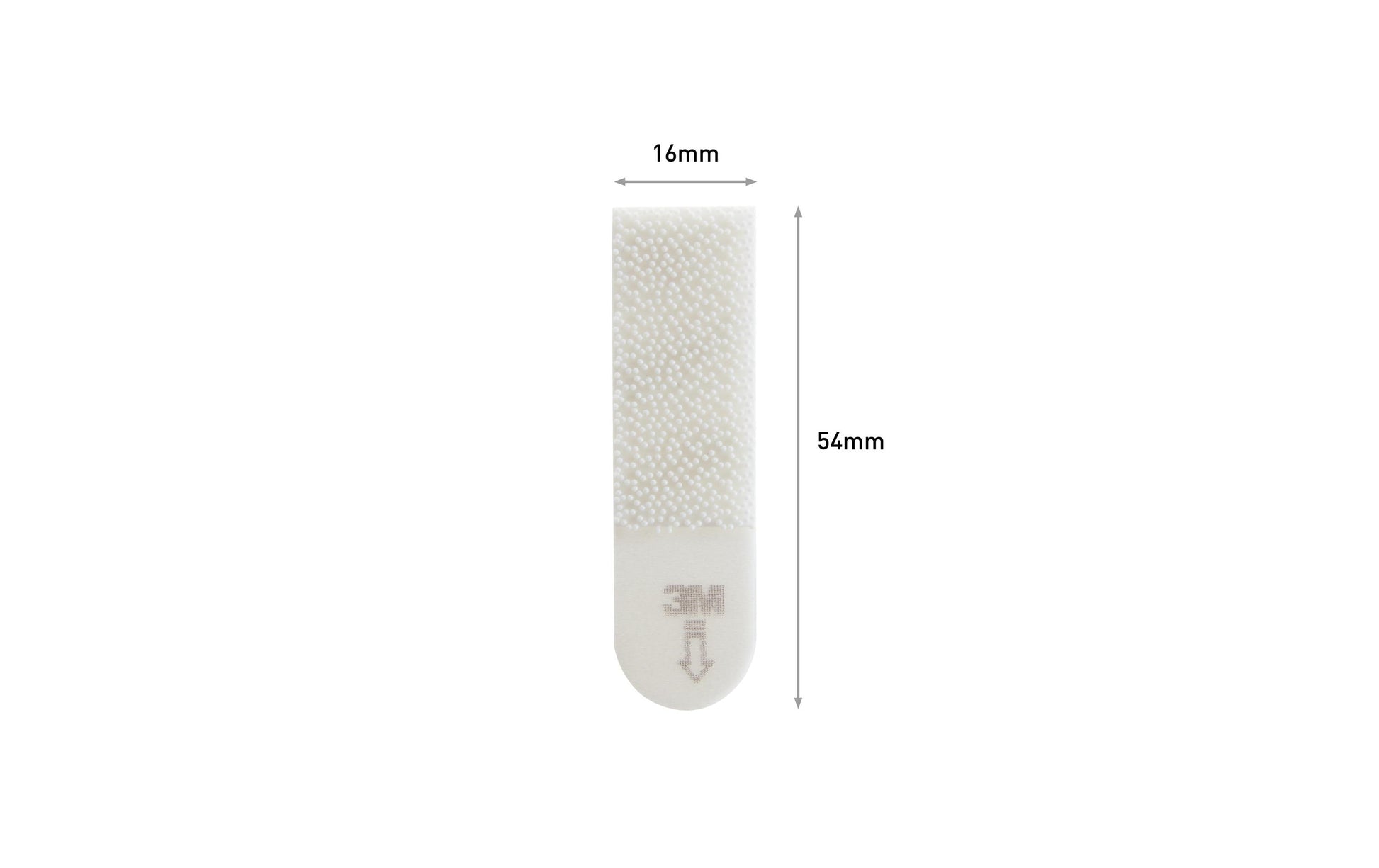 Command Montagepad – 16 × 54 mm, 2,5 mm, weiss, für Beton, 8 Stk.