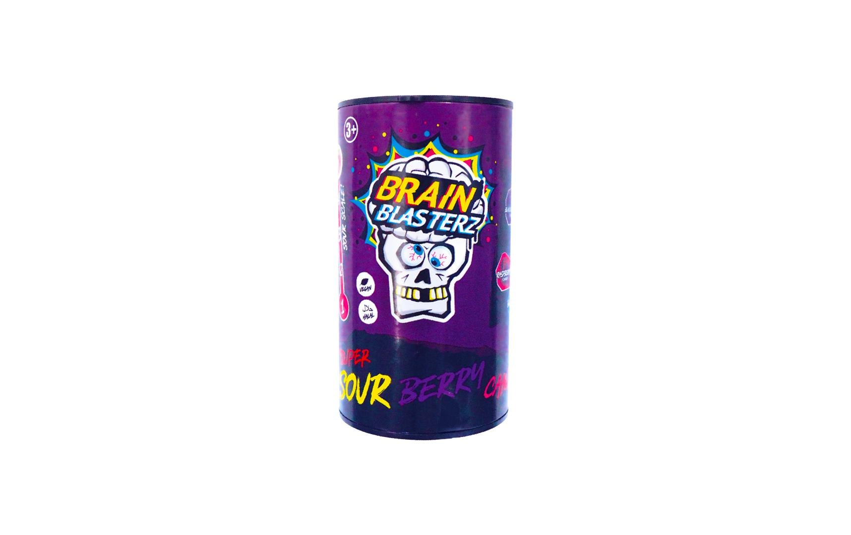 Brain Blasterz Berry Tub Lutschbonbons – Beerengeschmack – 12 Stück
