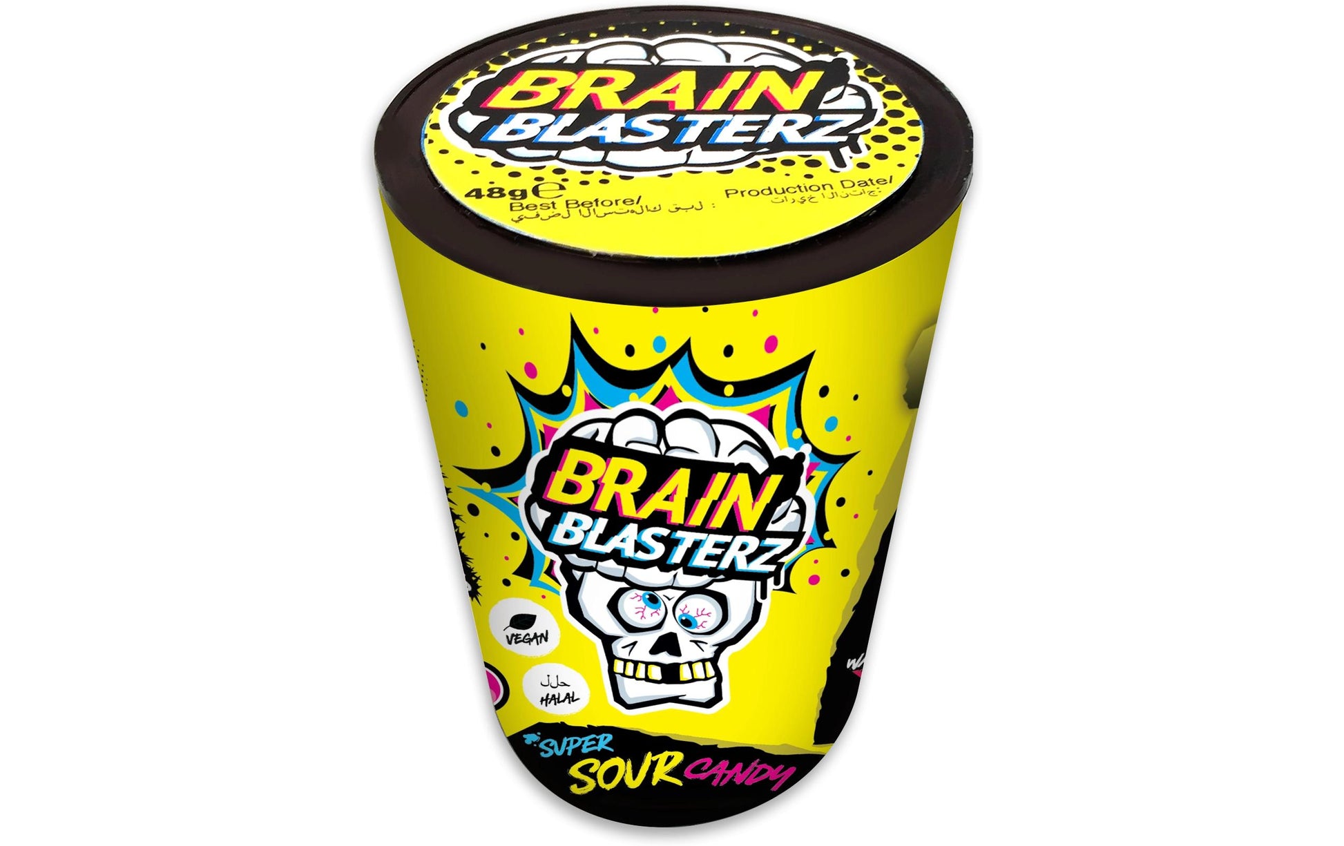 Brain Blasterz Lutschbonbons – Apfel, Zitrone, Himbeere, Wassermelone – 48 g
