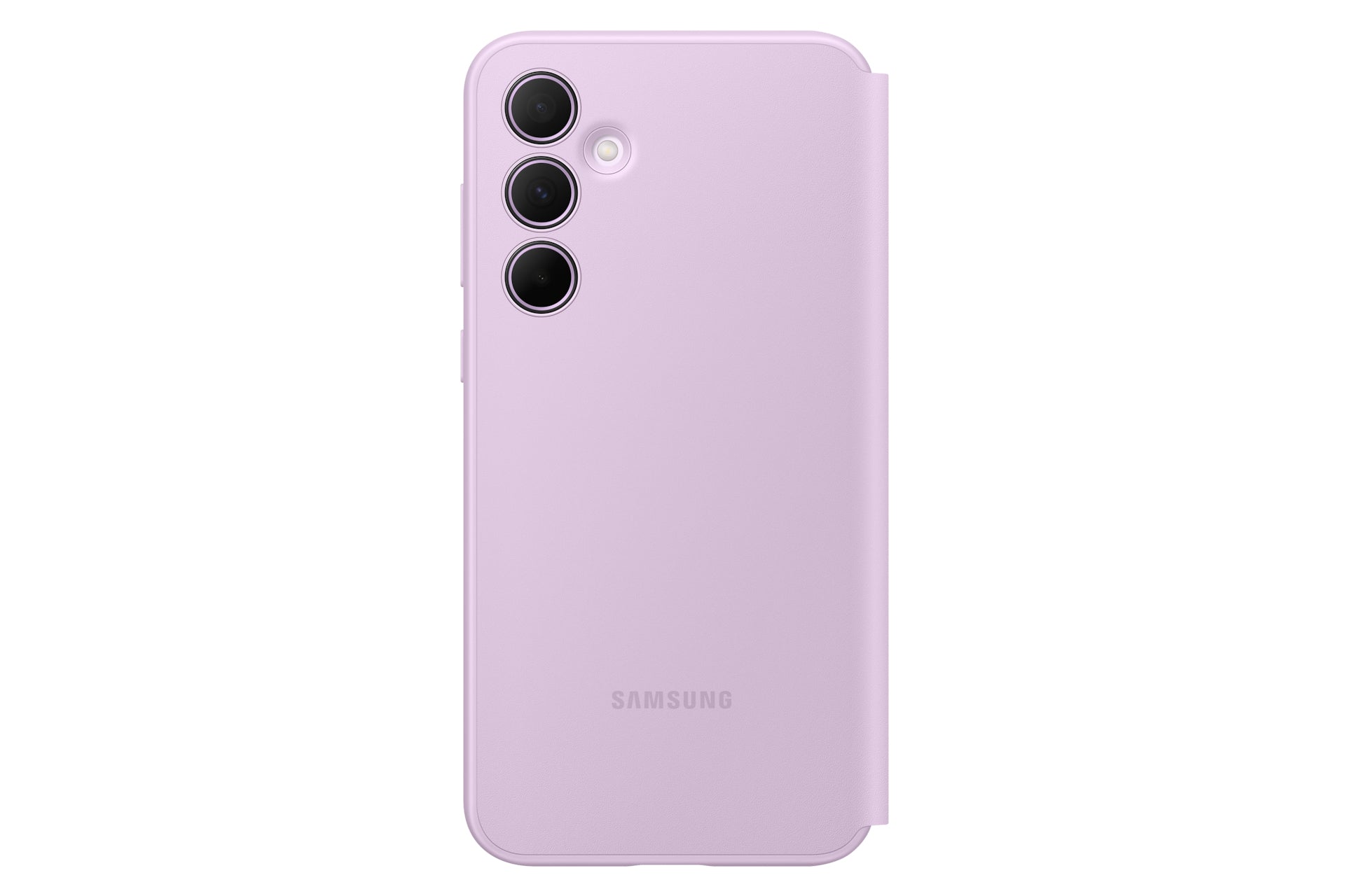 Samsung Smart View Wallet Hülle – für Samsung Galaxy A35 5G, Lavendel, mit interaktivem Fenster