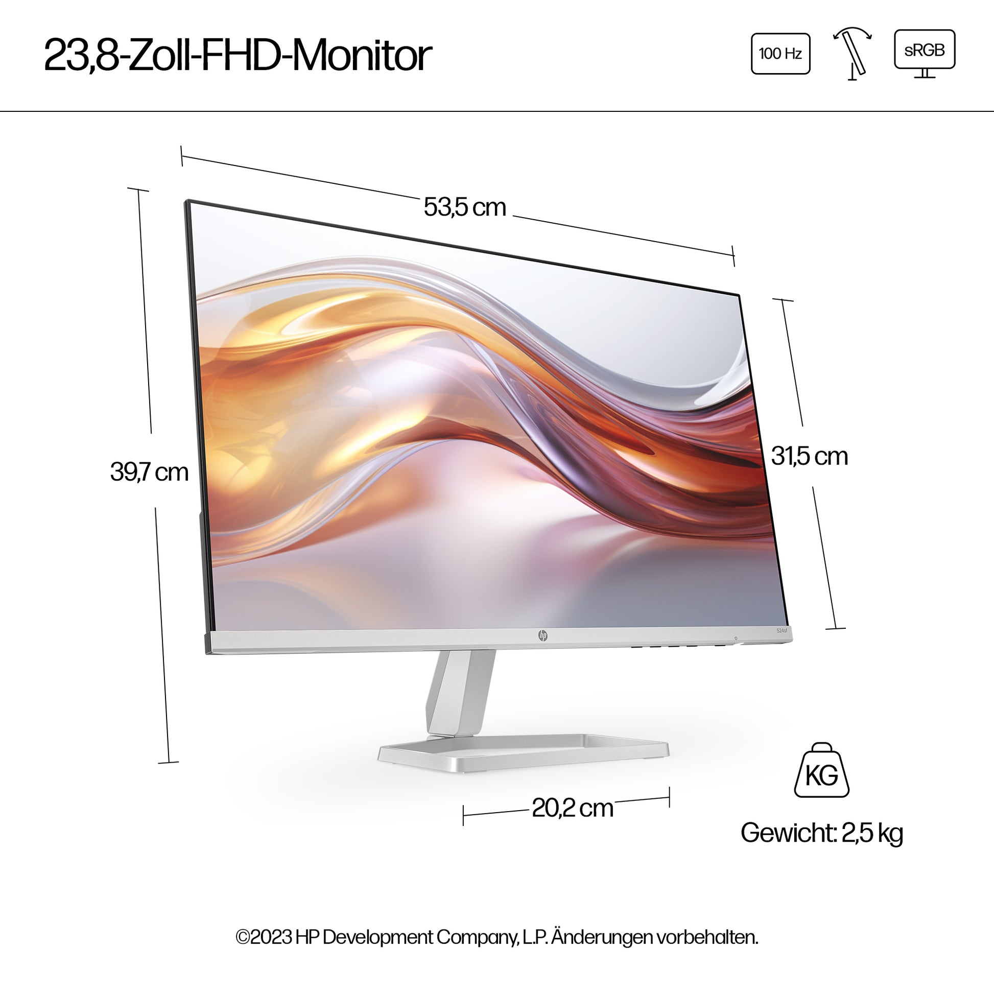 HP S5 524SF – Monitor, 1920 × 1080 (Full HD)