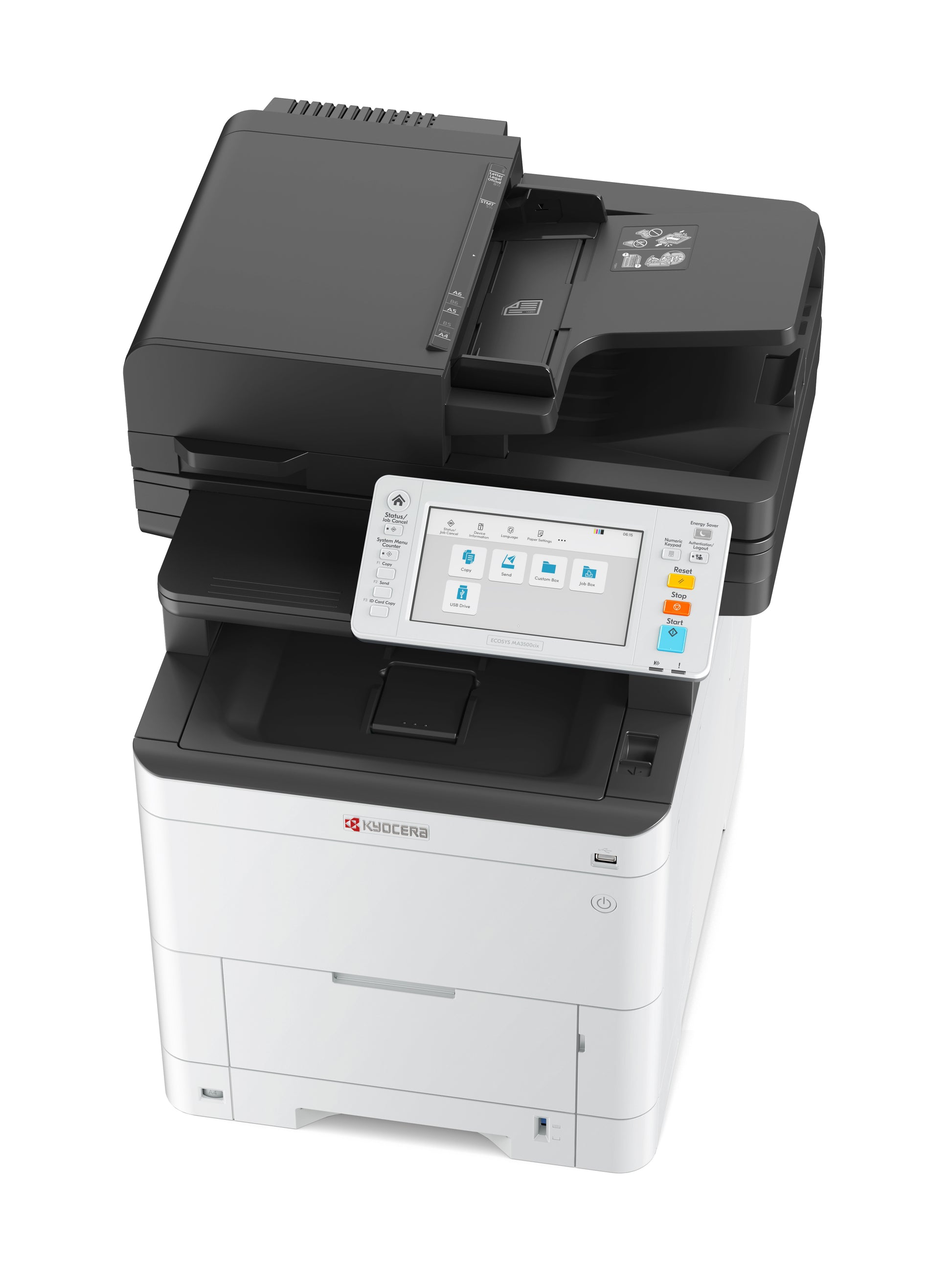 Kyocera ECOSYS MA3500CIX – Farbiges Laser-MFP A4, 3-in-1 – LAN – Duplex, Duplex-ADF – 35 ppm S/W, 35 ppm Farbe