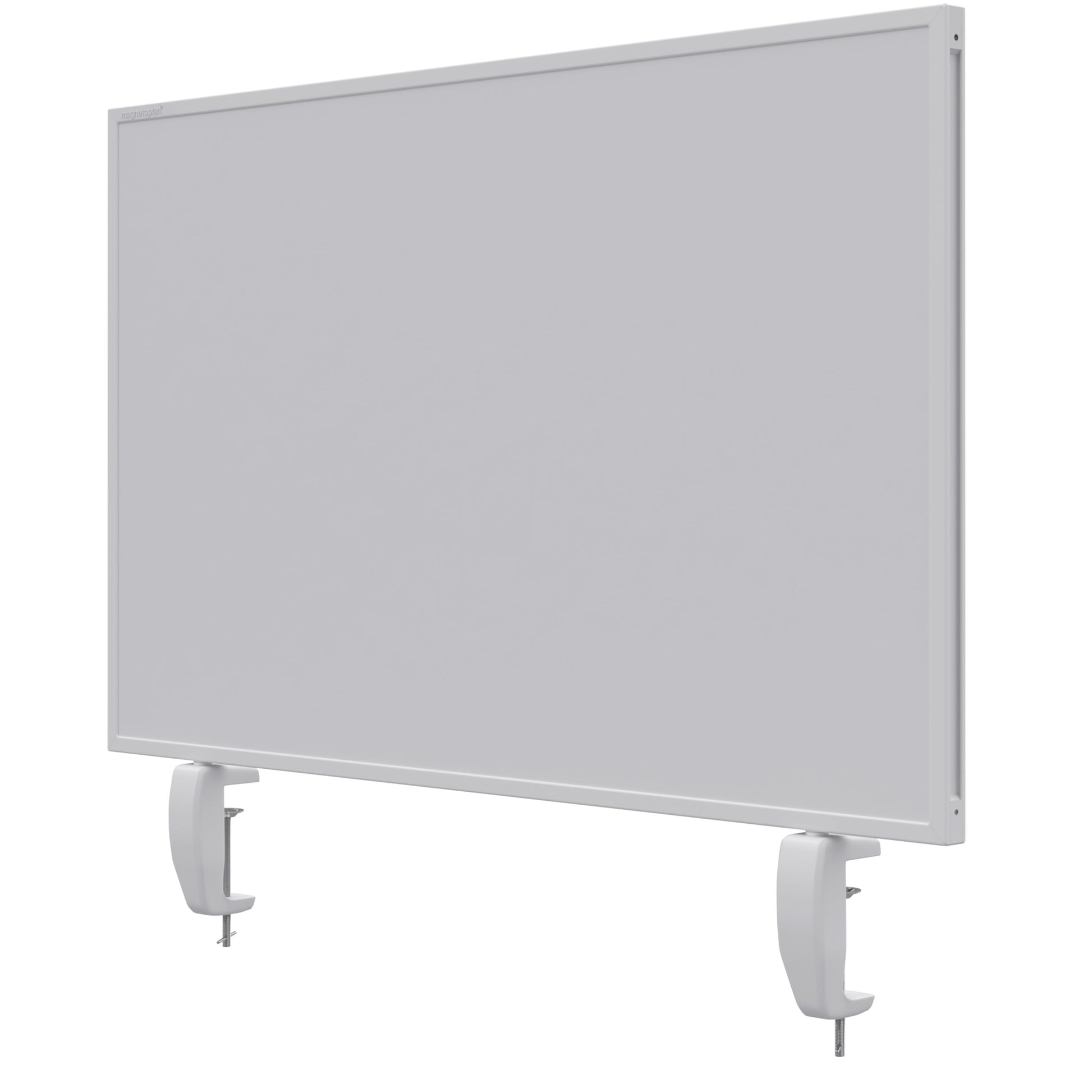 magnetoplan – Tischtrennwand VarioPin – 800 × 500 mm – doppelseitig (Whiteboard/Filz) – türkis